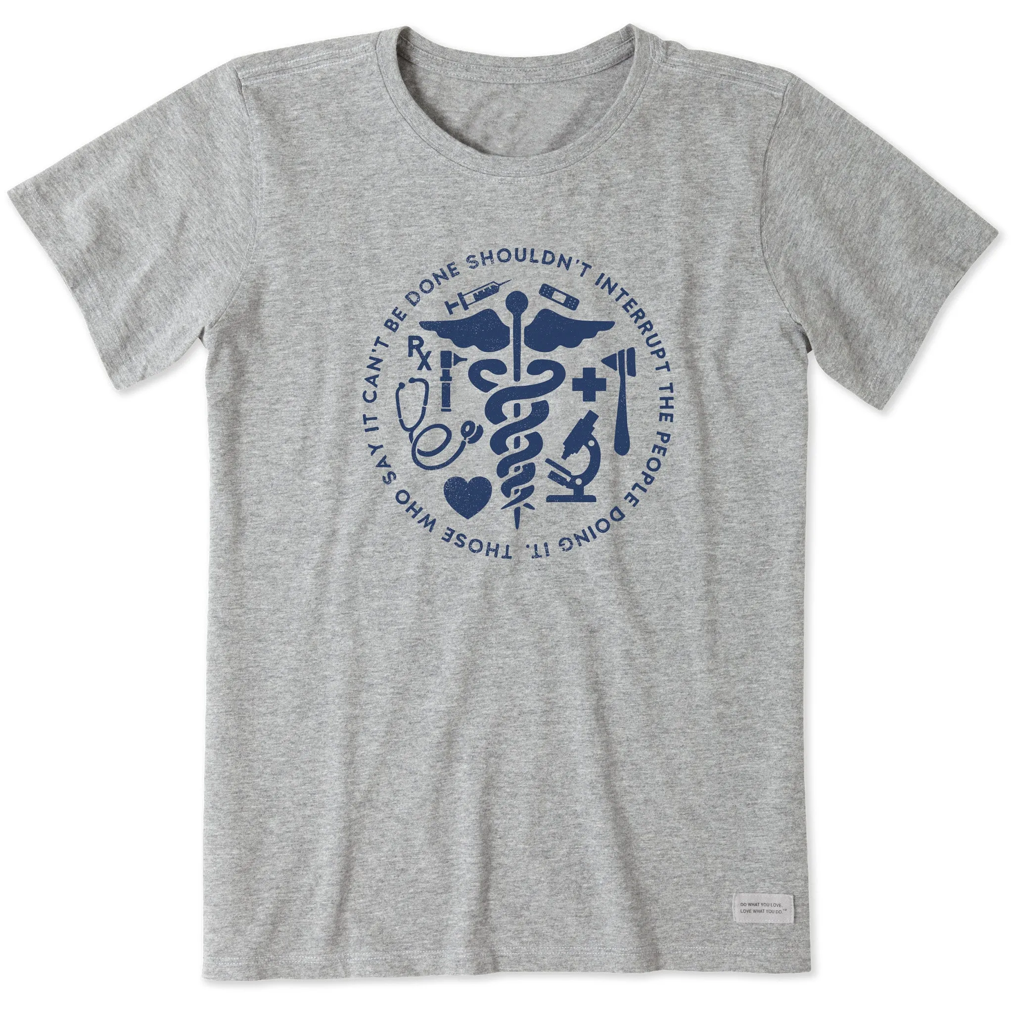 Women's Don't Interrupt The Experts Short Sleeve Crusher Tee Life is Good