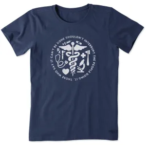 Women's Don't Interrupt The Experts Short Sleeve Crusher Tee Life is Good