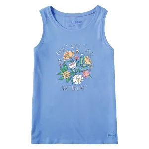 Women's Don't Quit Your Daydream Flowers Crusher Tank Life is Good