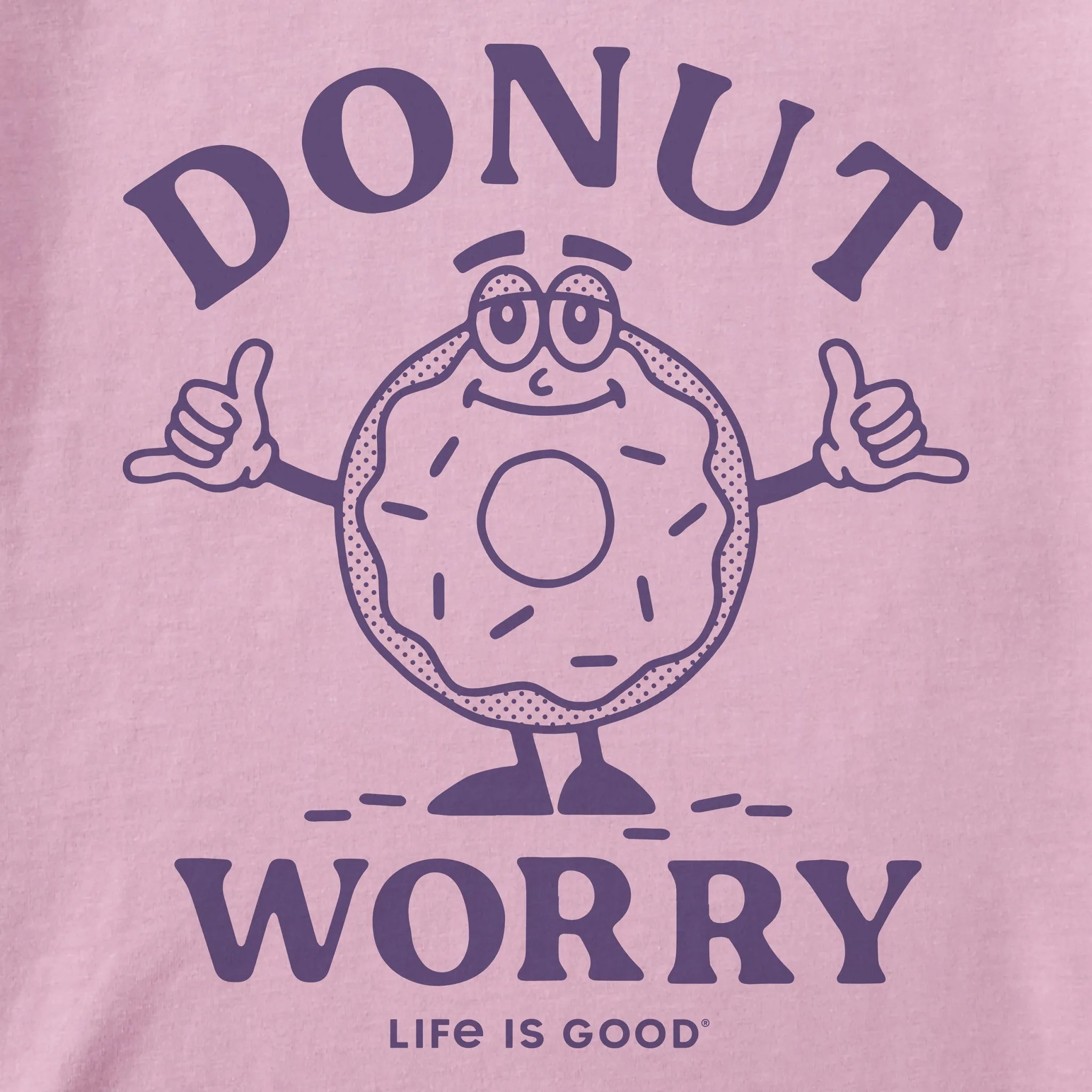 Women's Donut Worry Short Sleeve Tee Life is Good