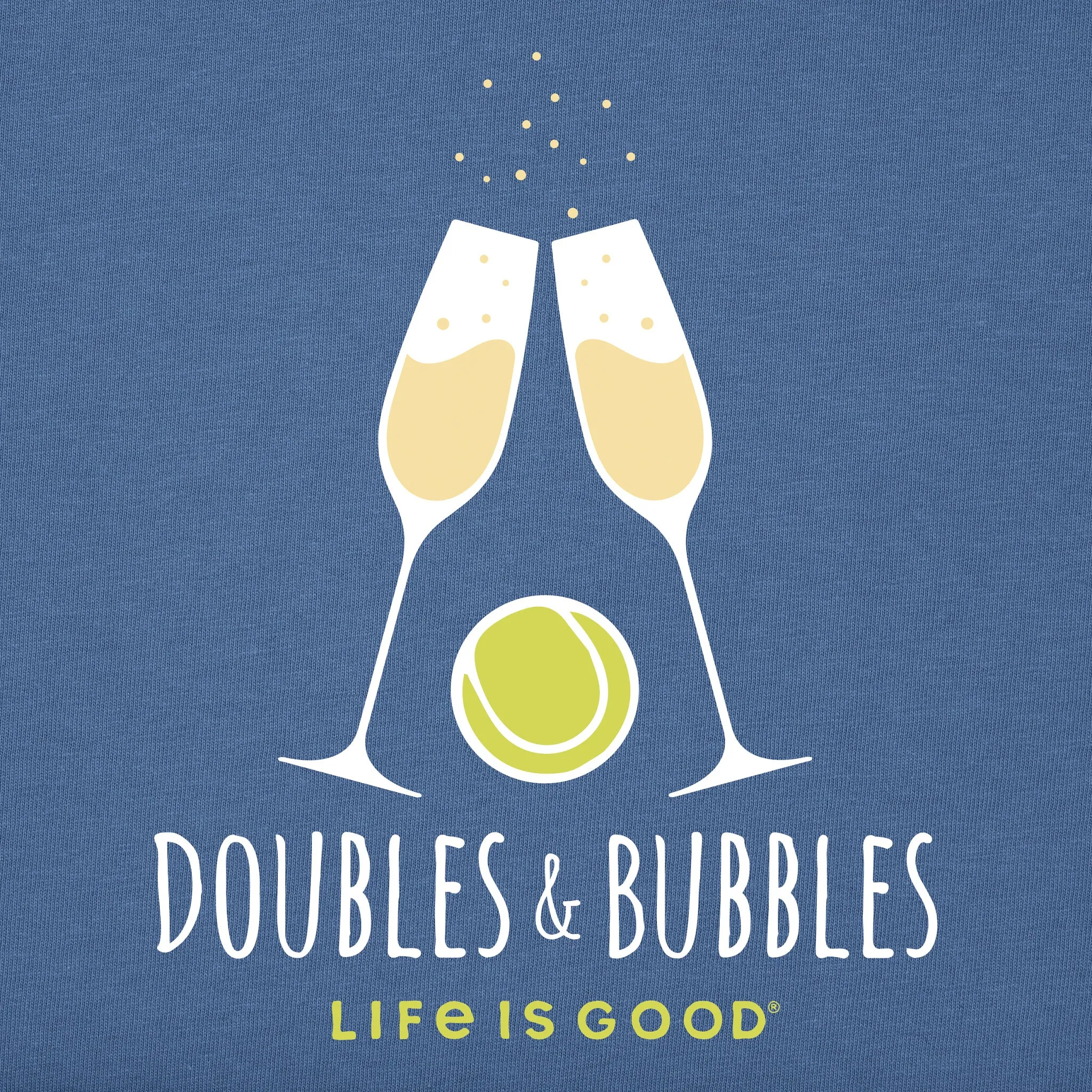 Women's Doubles & Bubbles Short Sleeve Tee Life is Good