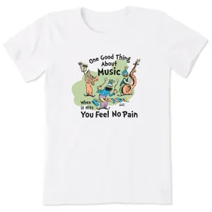 Women's Dr. Seuss Music Short Sleeve Tee Life is Good