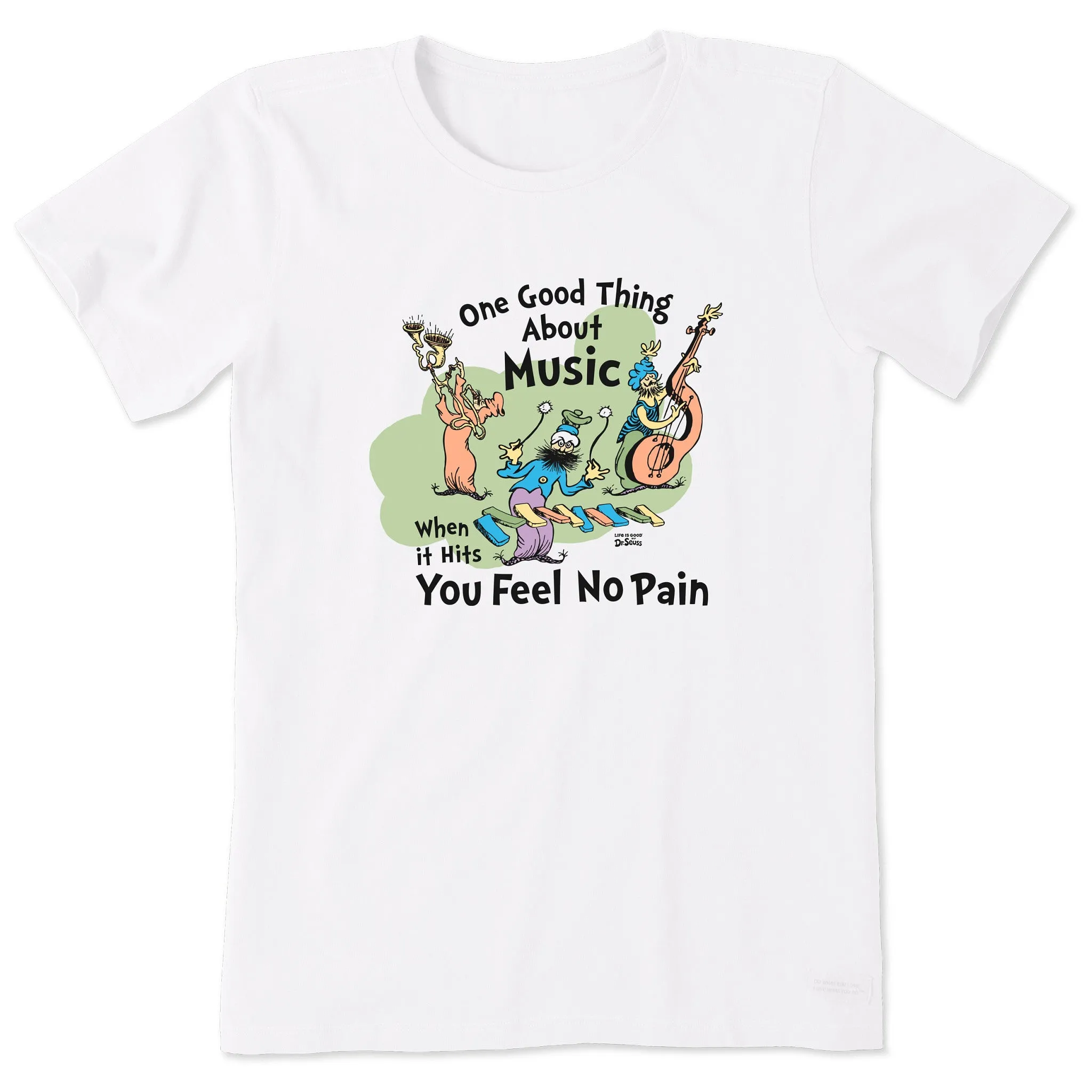 Women's Dr. Seuss Music Short Sleeve Tee Life is Good