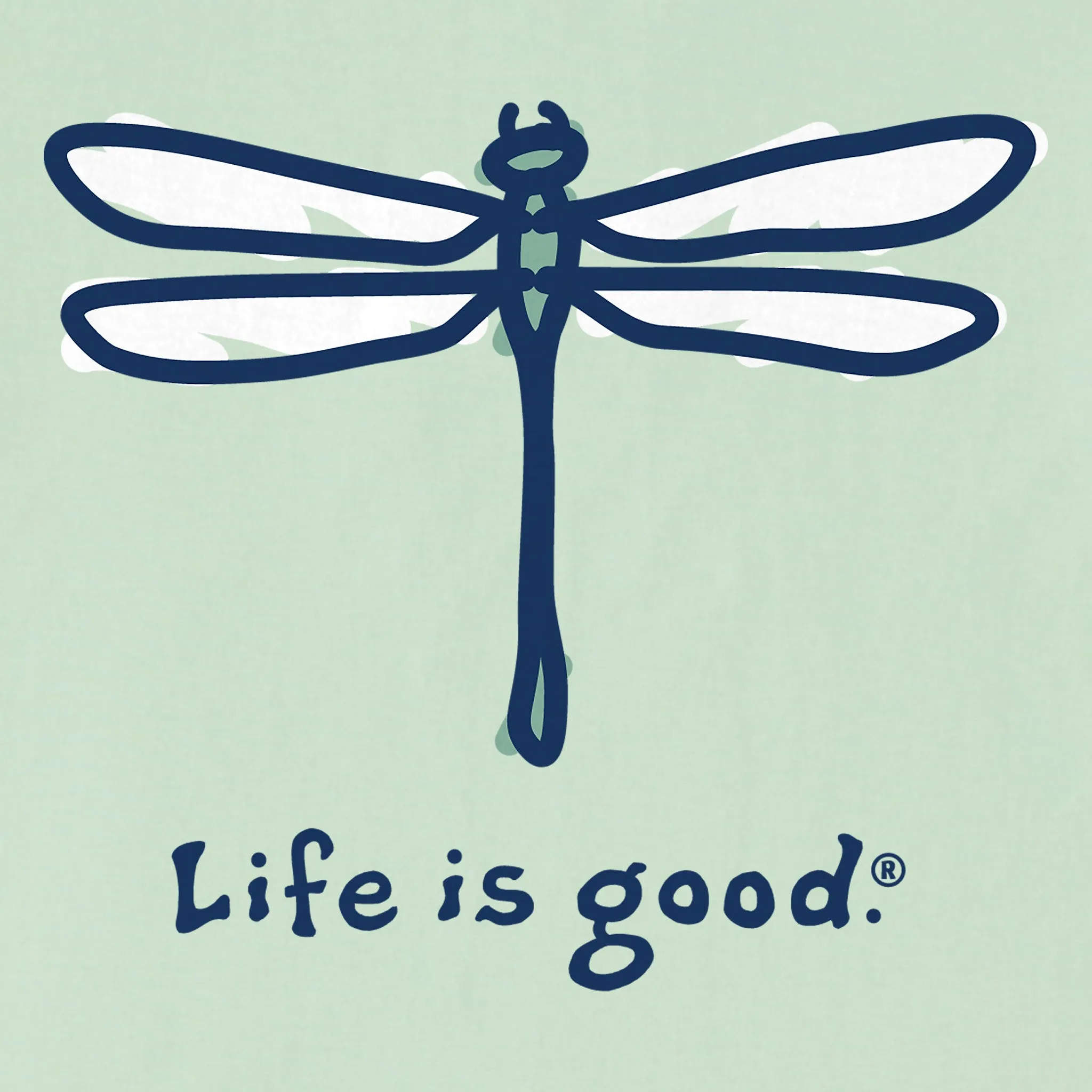 Women's Dragonfly Long Sleeve Crusher Vee Life is Good