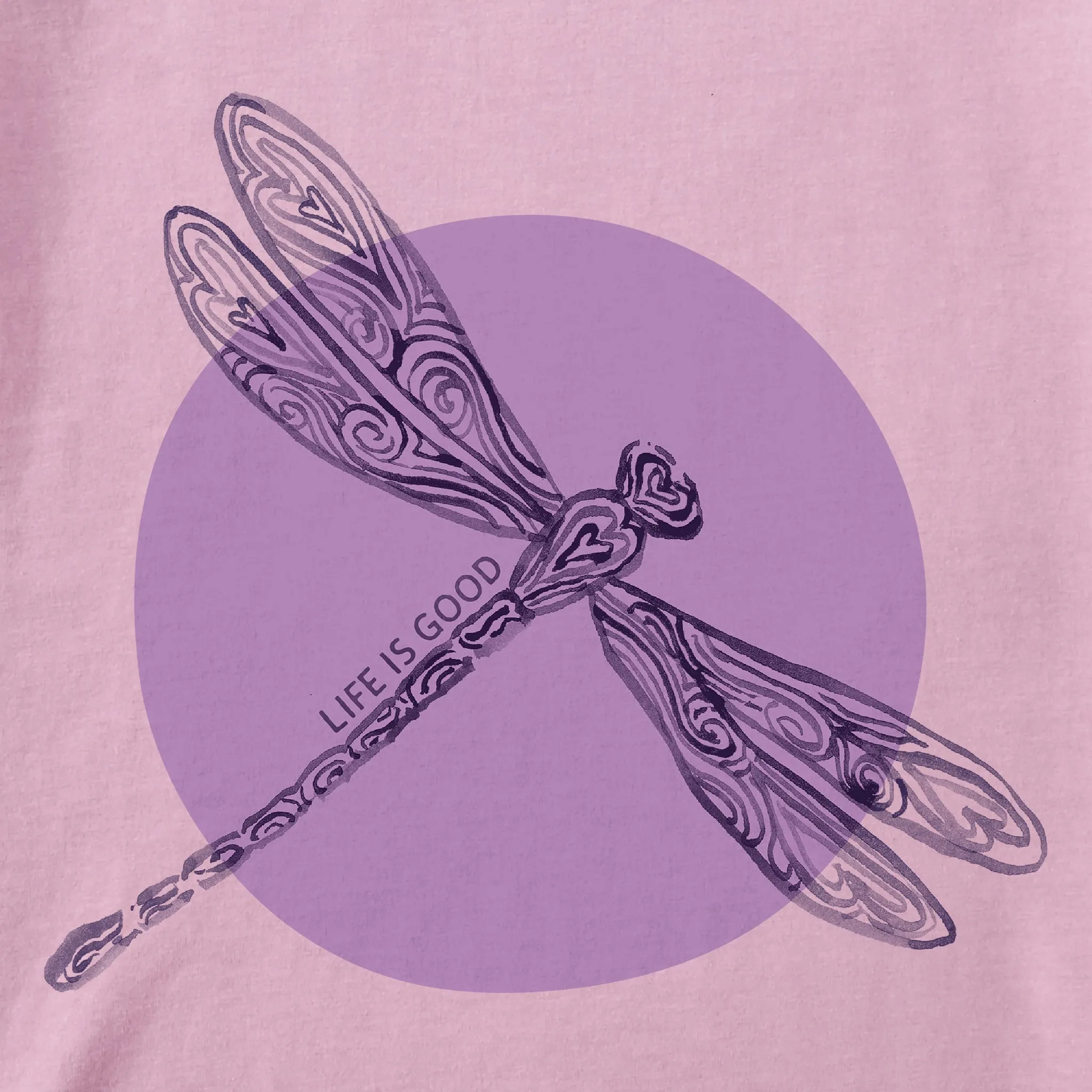Women's Dragonfly Spotlight Short Sleeve Crusher Tee Life is Good