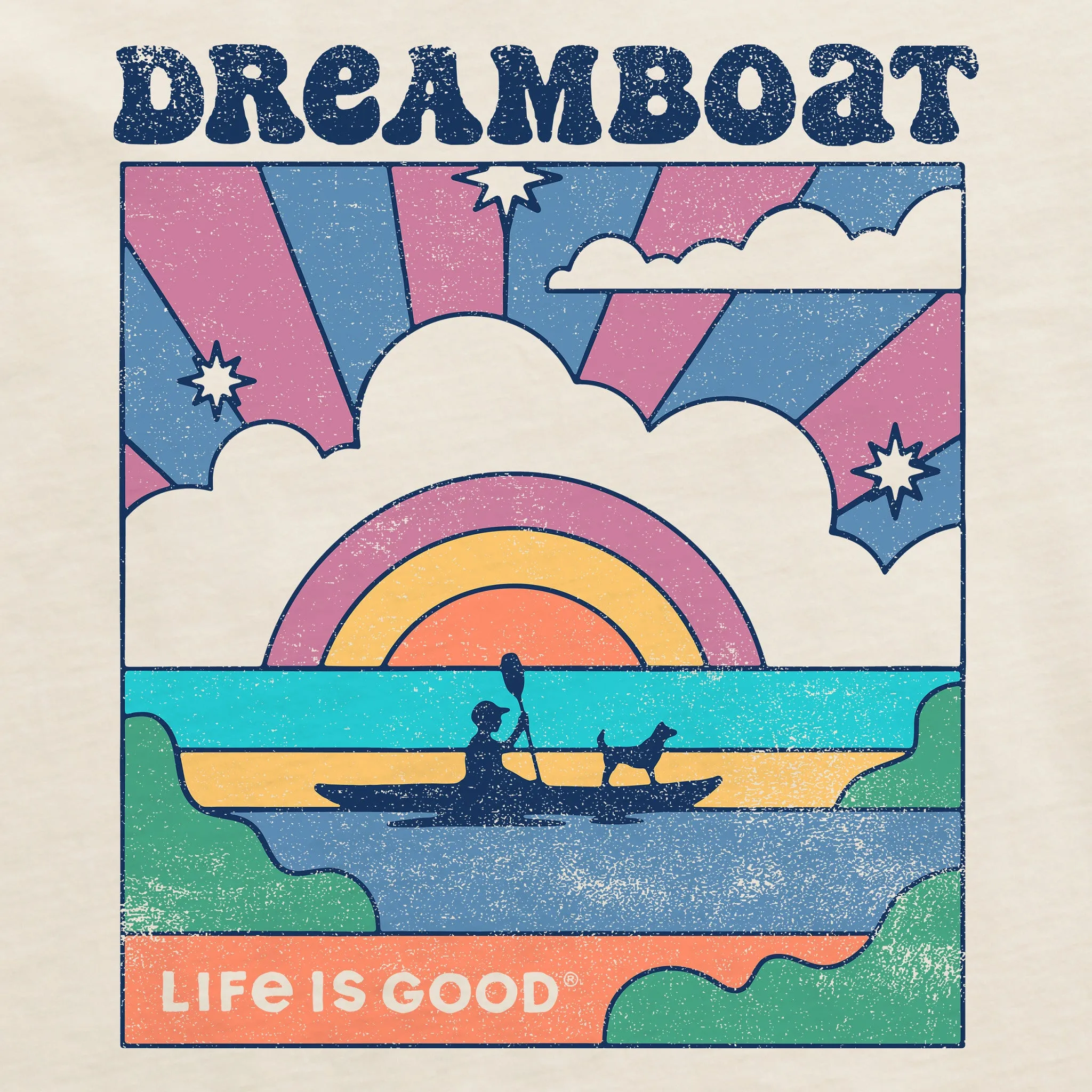 Women's Dreamboat Short Sleeve Crusher Tee Life is Good