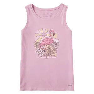 Women's Dreamy Flamingo Crusher Tank Life is Good
