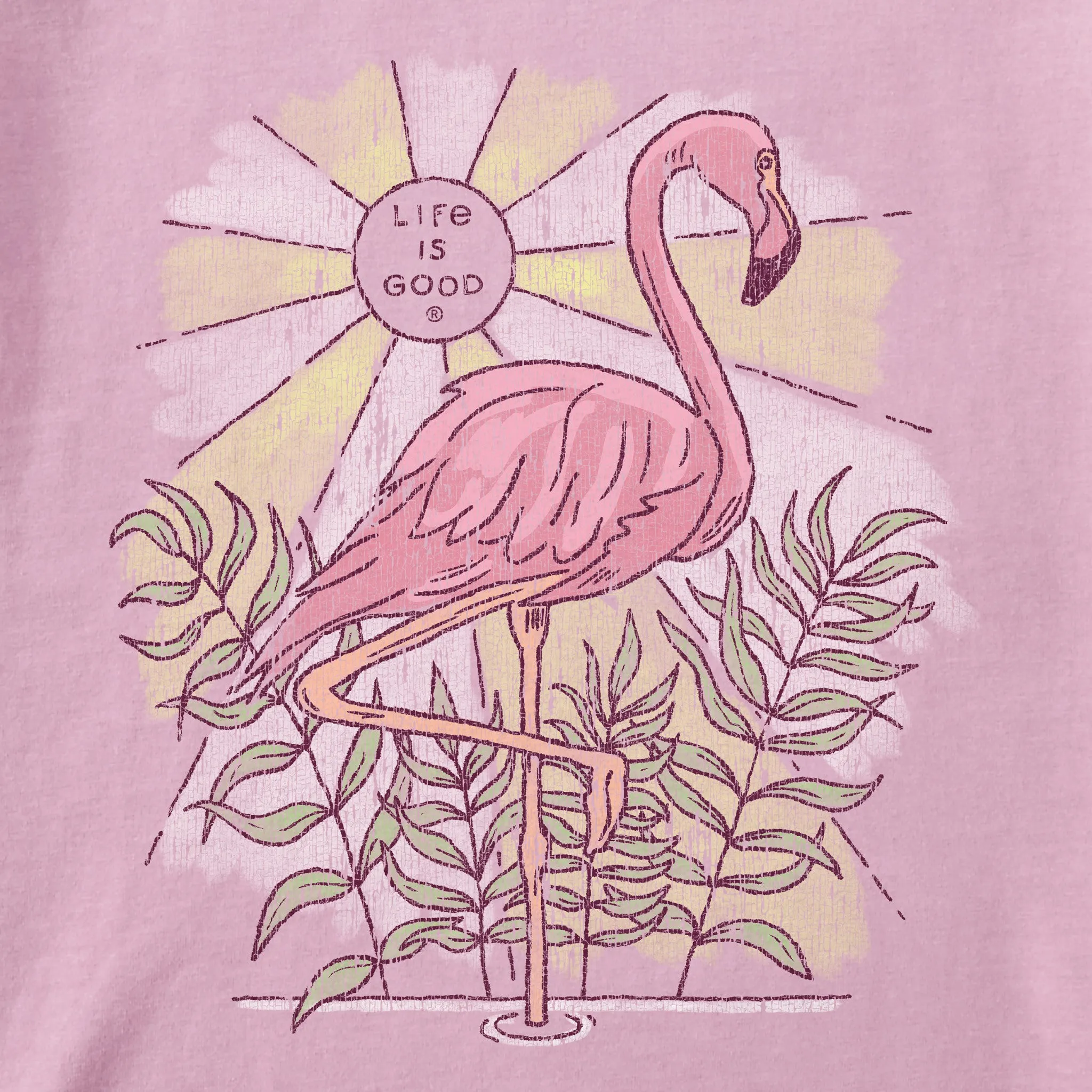 Women's Dreamy Flamingo Crusher Tank Life is Good
