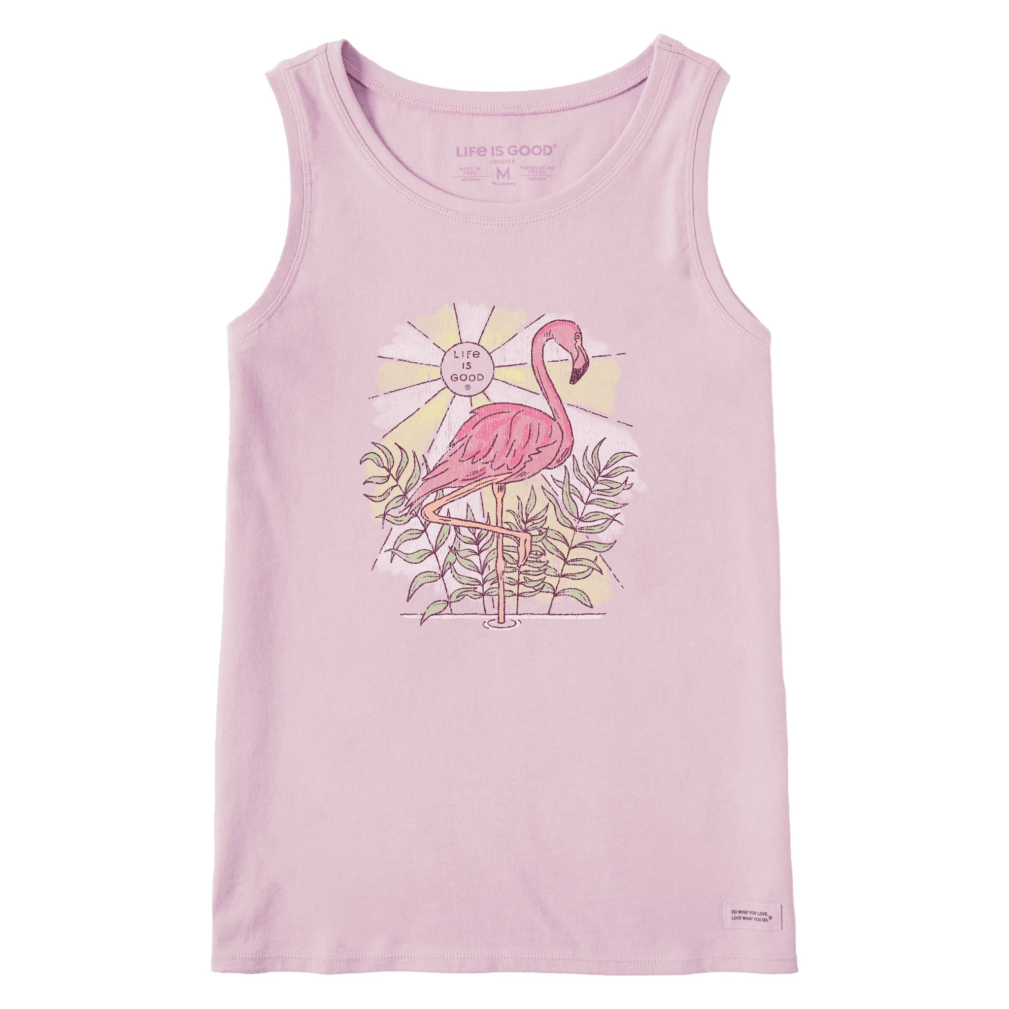 Women's Dreamy Flamingo Crusher Tank Life is Good