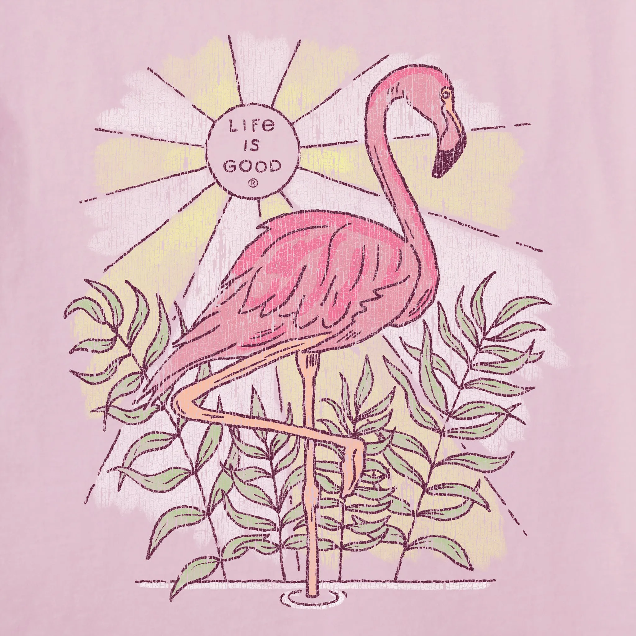 Women's Dreamy Flamingo Crusher Tank Life is Good