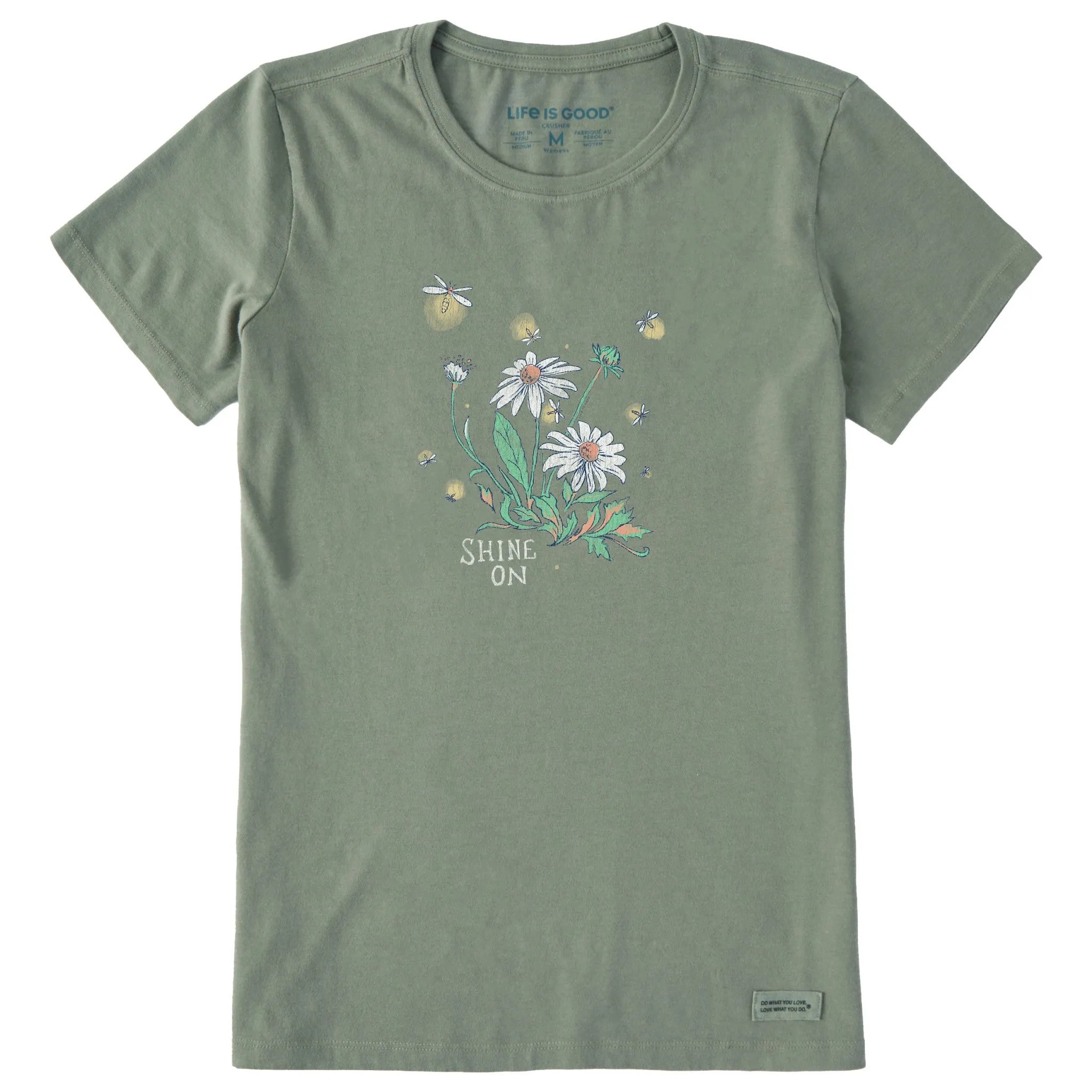 Women's Dreamy Shine On Daisies Short Sleeve Crusher Tee Life is Good