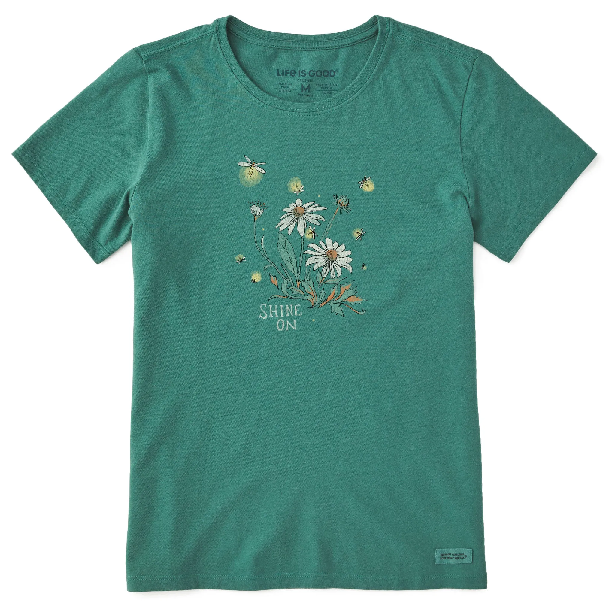 Women's Dreamy Shine On Daisies Short Sleeve Crusher Tee Life is Good