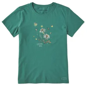 Women's Dreamy Shine On Daisies Short Sleeve Crusher Tee Life is Good