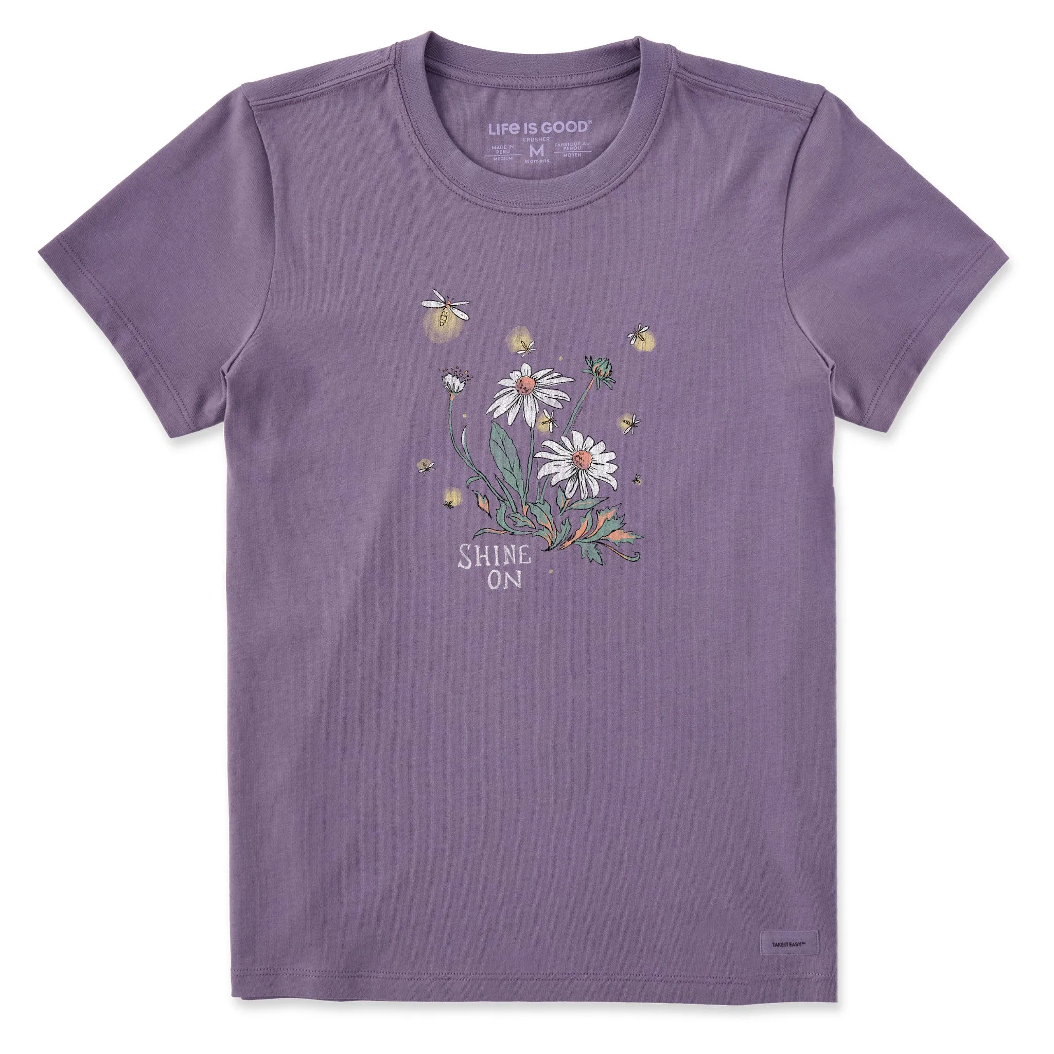 Women's Dreamy Shine On Daisies Short Sleeve Crusher Tee Life is Good