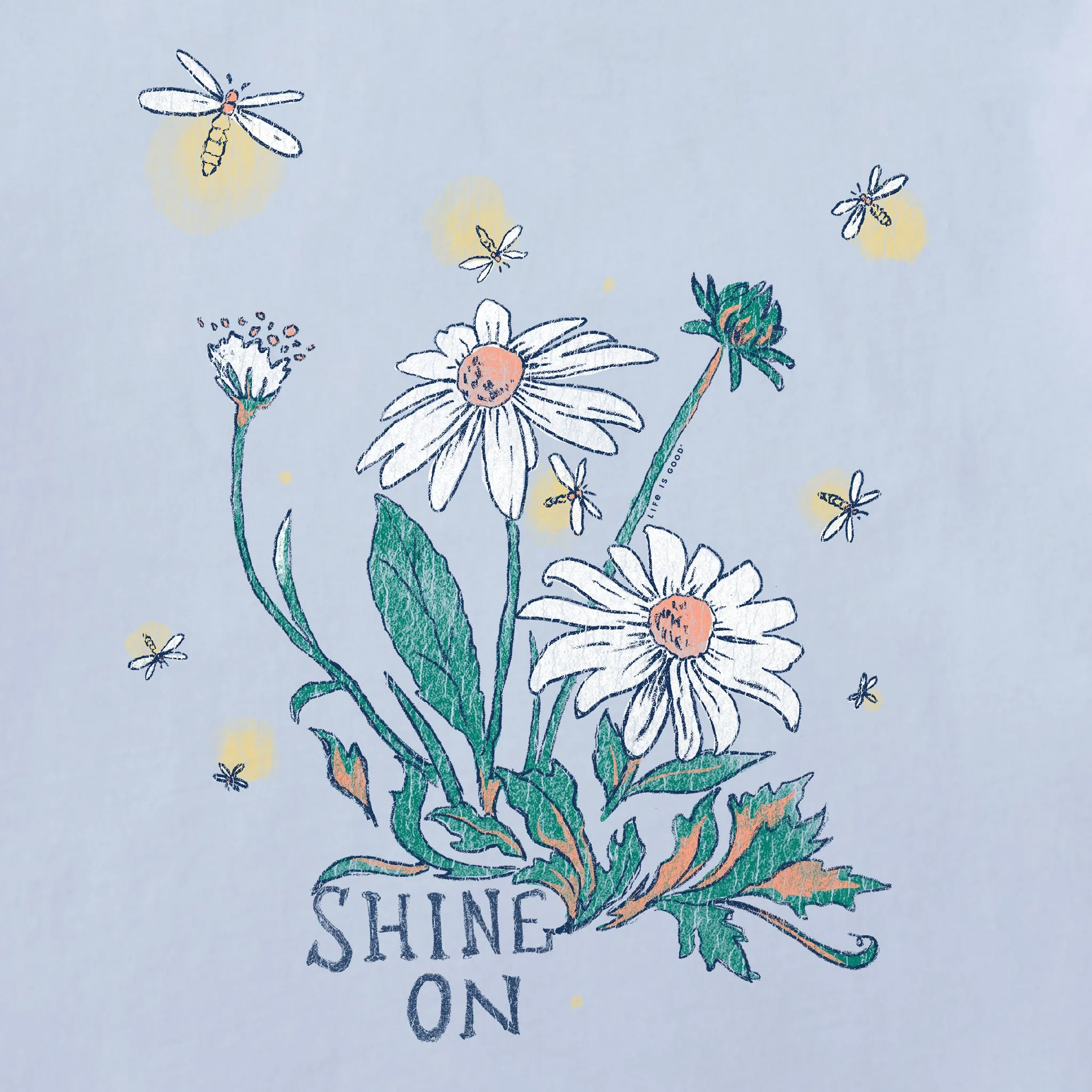 Women's Dreamy Shine On Daisies Short Sleeve Crusher Tee Life is Good
