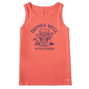 Women's Drinks Well Tiki Crusher Tank Life is Good