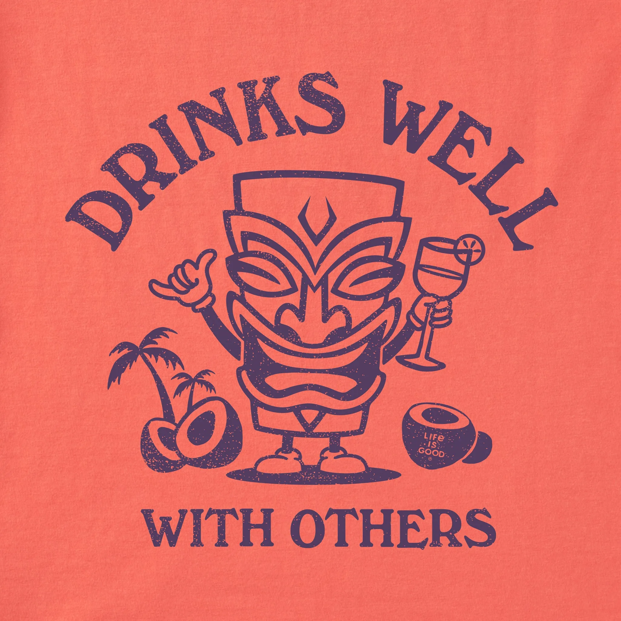 Women's Drinks Well Tiki Crusher Tank Life is Good