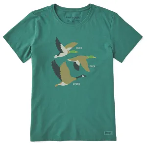 Women's Duck Duck Goose Short Sleeve Crusher Tee Life is Good