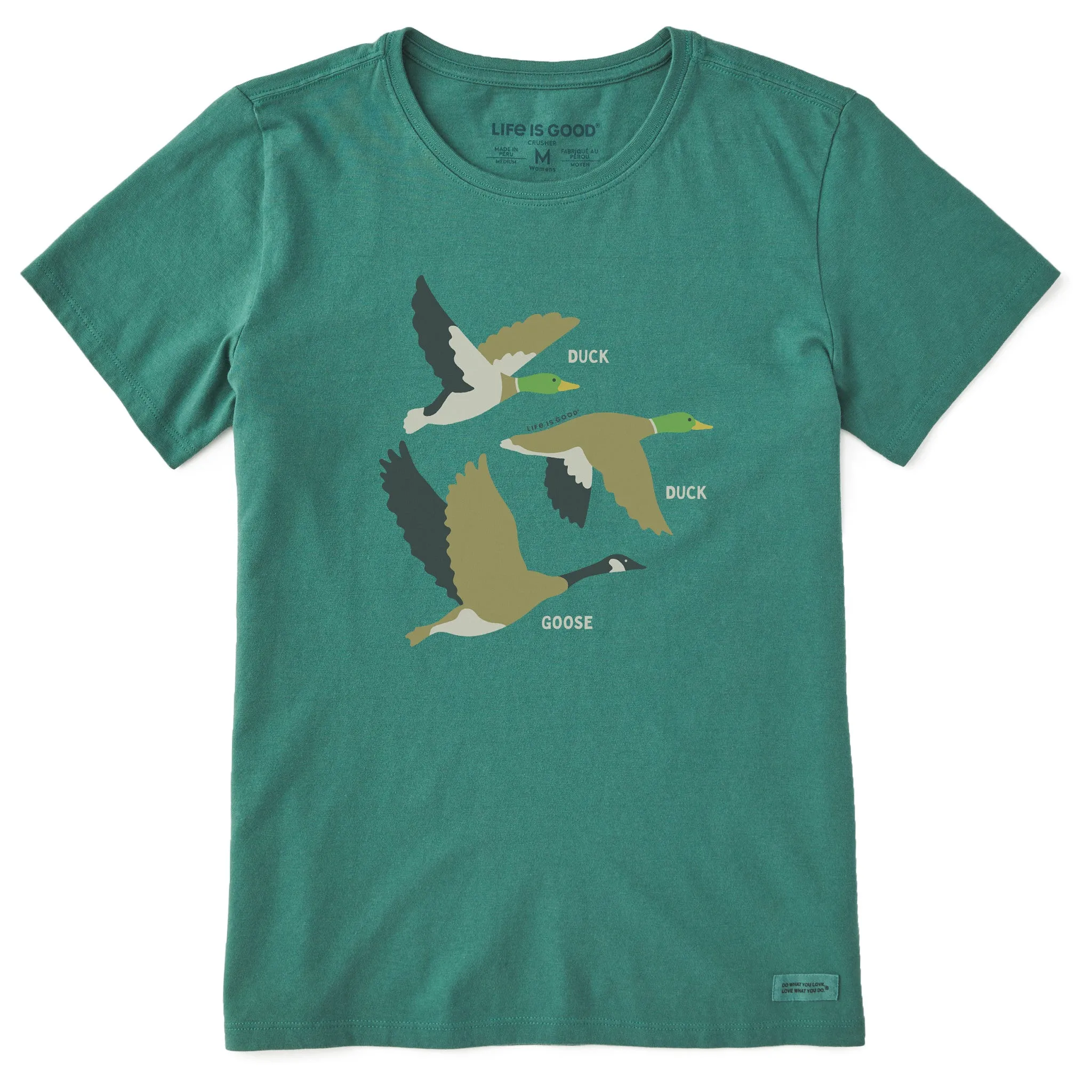 Women's Duck Duck Goose Short Sleeve Crusher Tee Life is Good