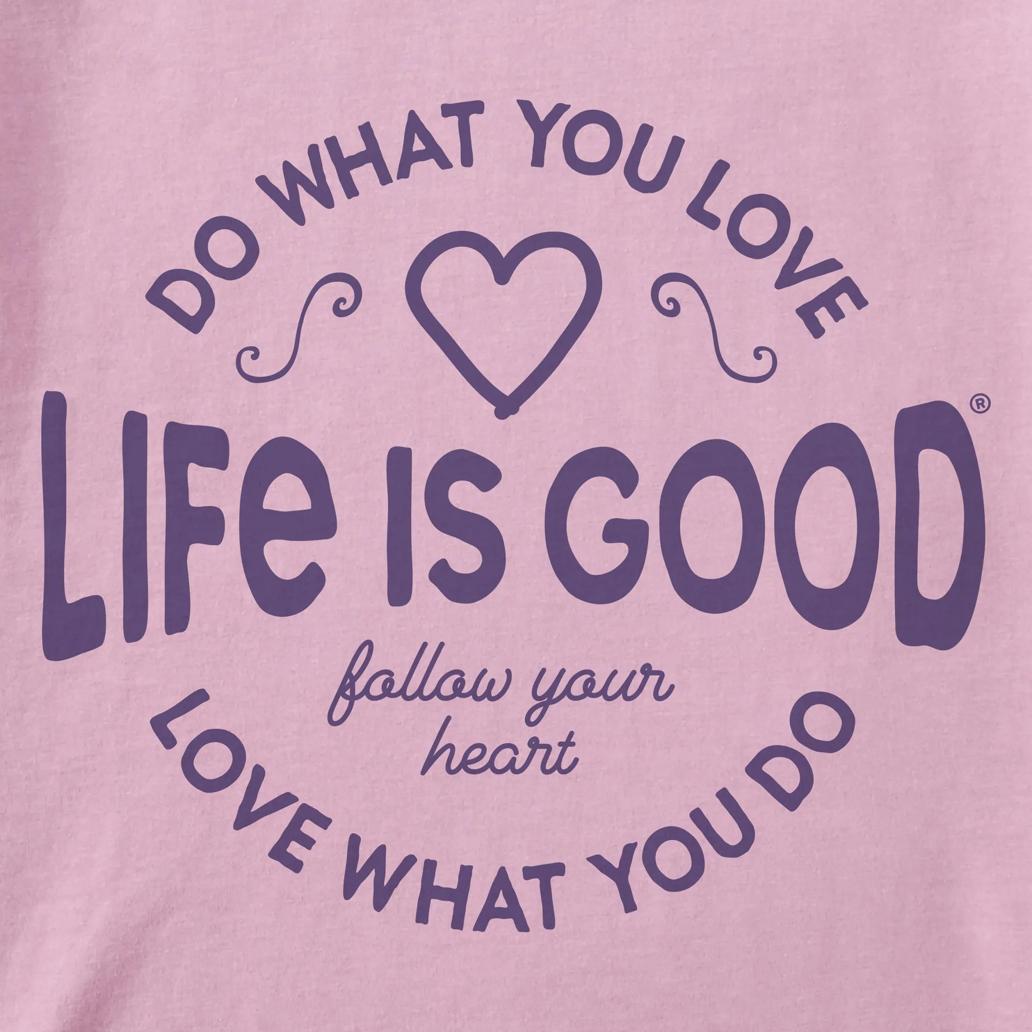 Women's DWYL Heart Short Sleeve Tee Life is Good