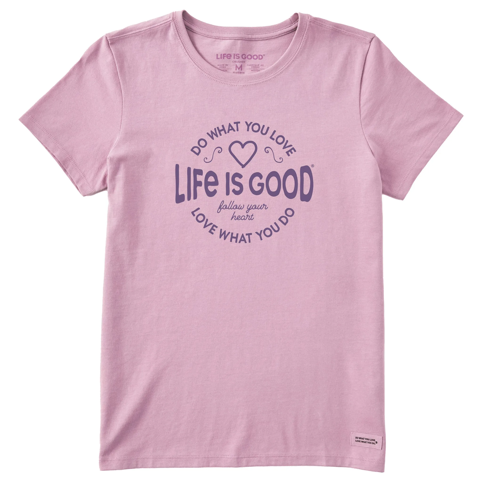 Women's DWYL Heart Short Sleeve Tee Life is Good