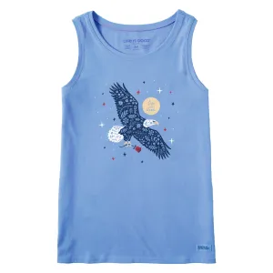 Women's Eagle With Rose Crusher Tank Life is Good