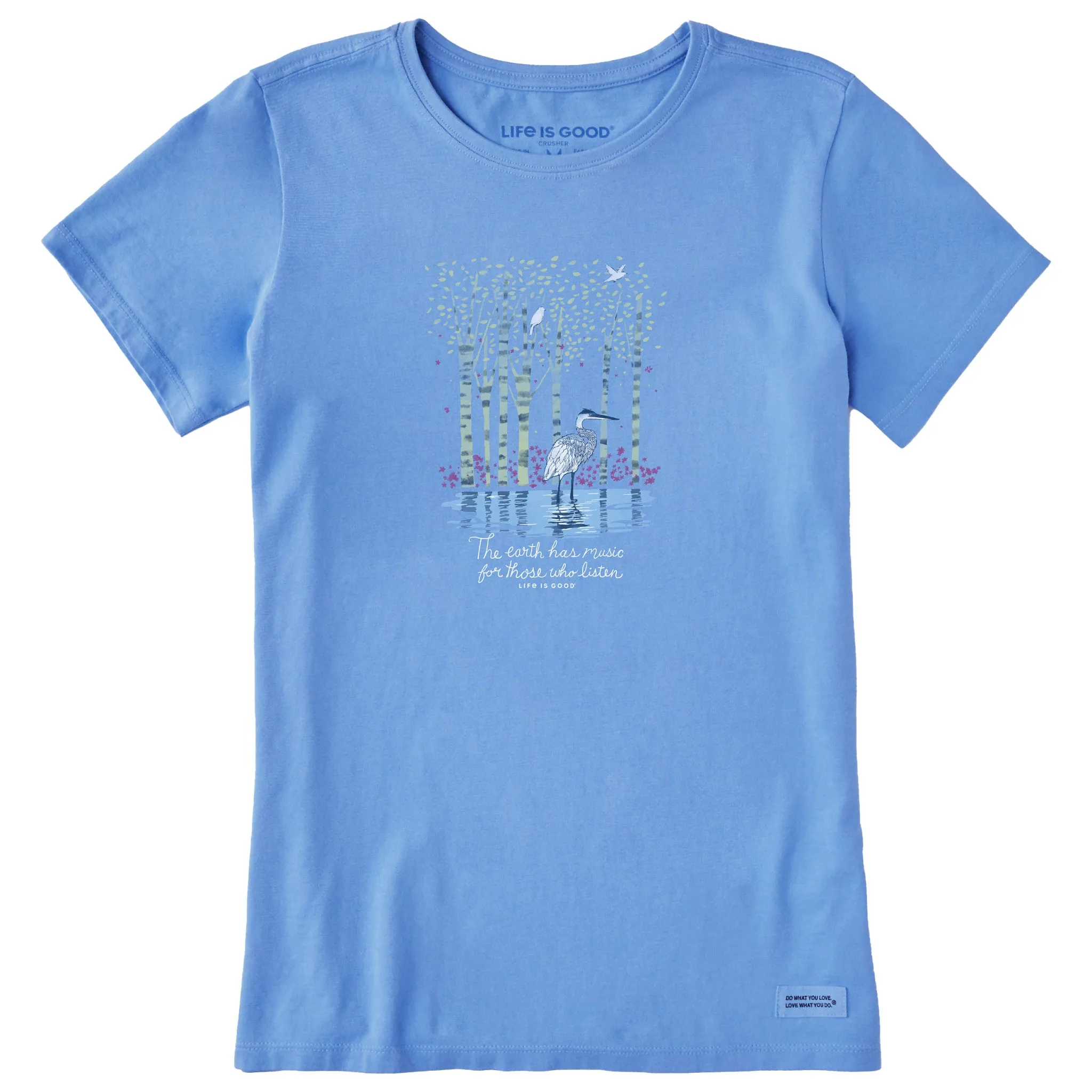 Women's Earth Has Music Heron Short Sleeve Tee Life is Good