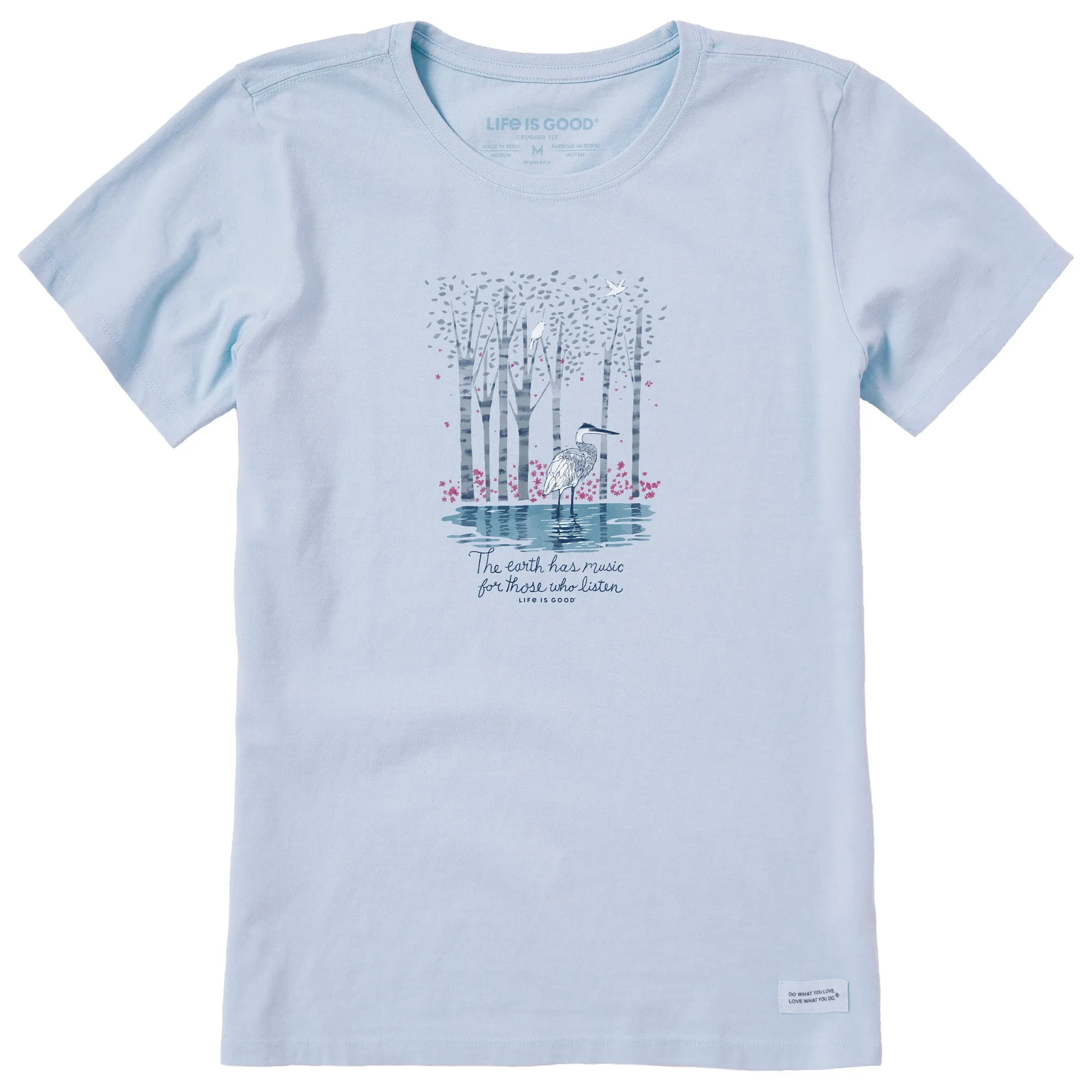 Women's Earth Has Music Heron Short Sleeve Tee Life is Good