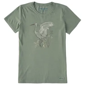 Women's Egret Short Sleeve Crusher Tee Life is Good