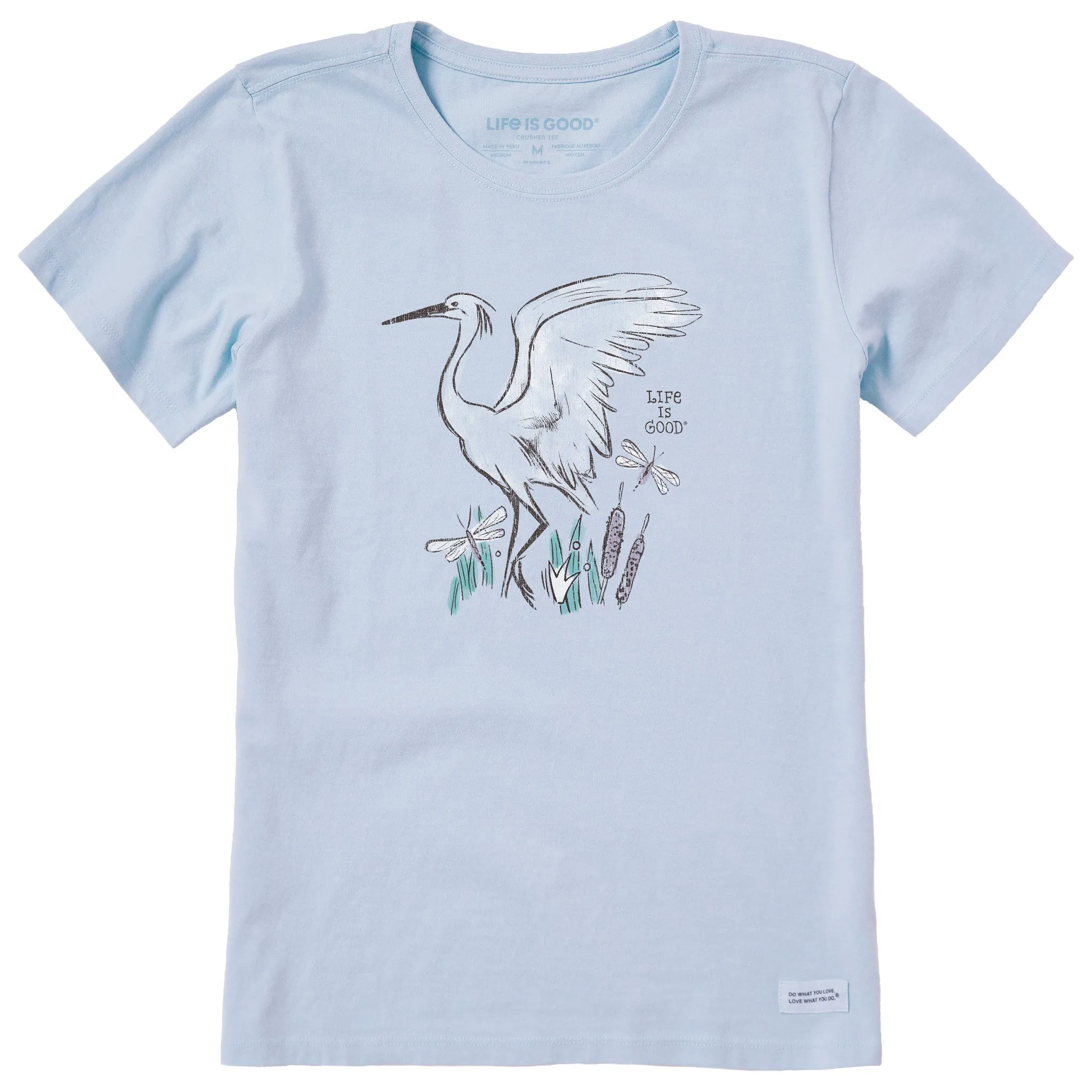 Women's Egret Short Sleeve Crusher Tee Life is Good