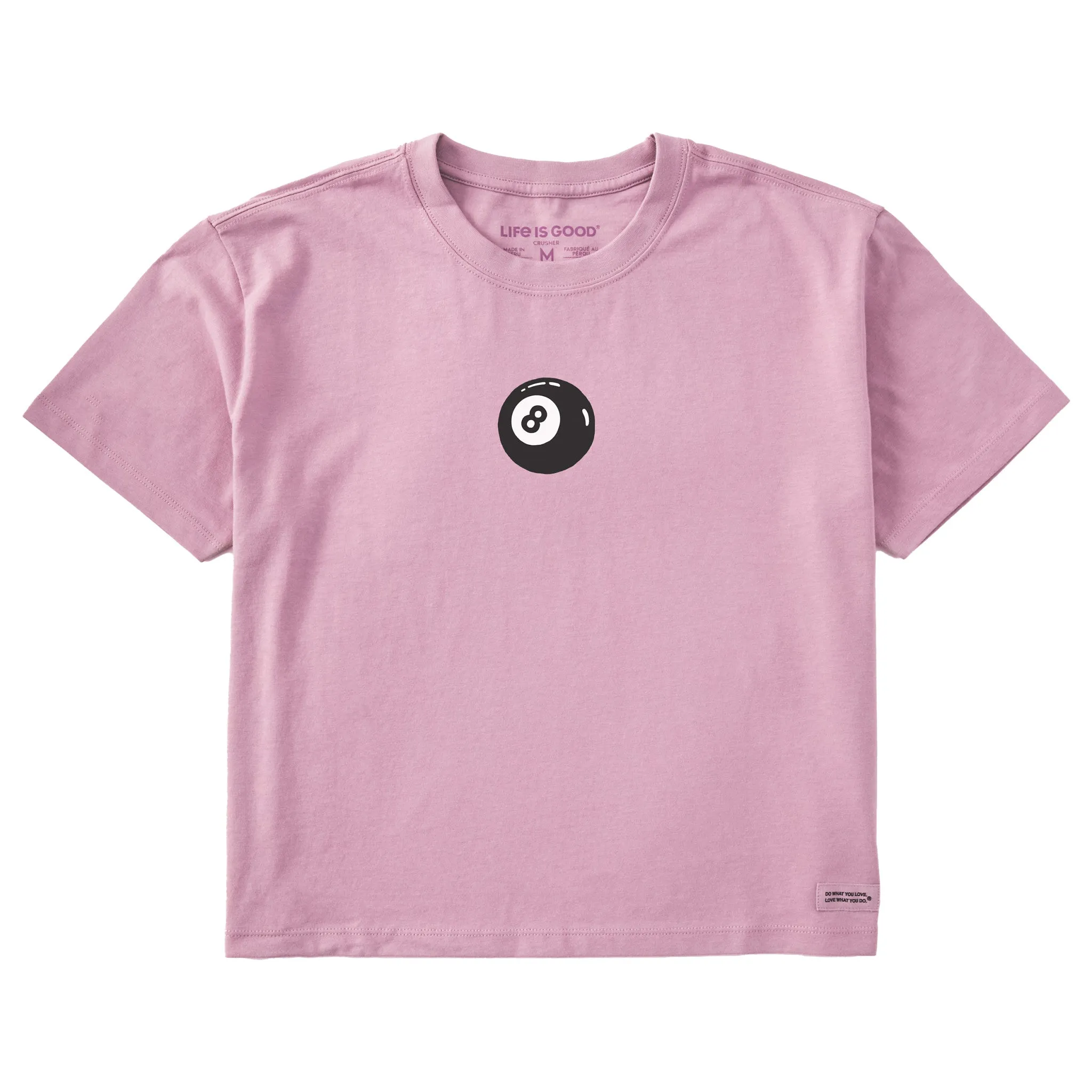 Women's Eight Ball Mini Short Sleeve Crusher Boxy Tee Life is Good