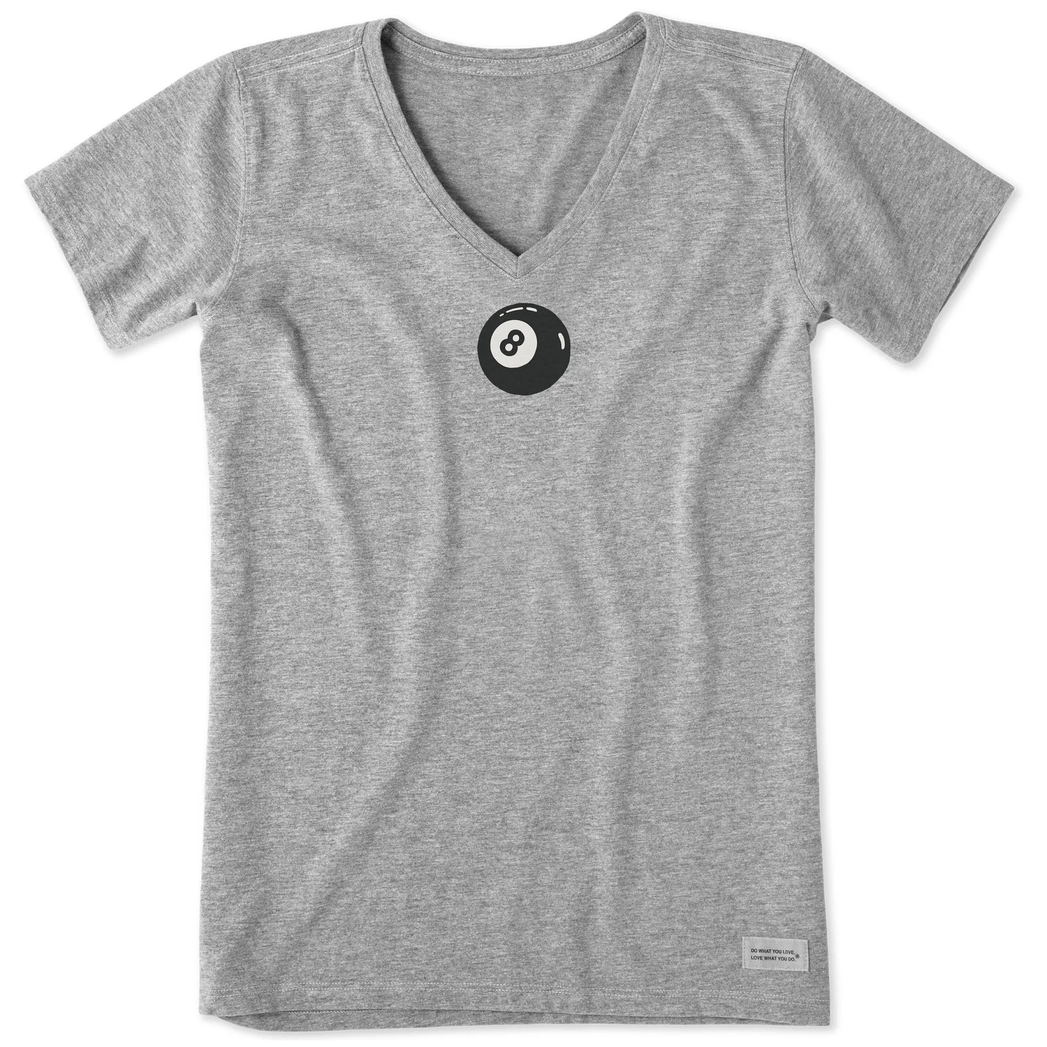 Women's Eight Ball Mini Short Sleeve Crusher Vee Life is Good