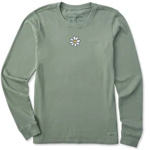 Women's Embroidered Daisy Long Sleeve Crusher Tee Life is Good