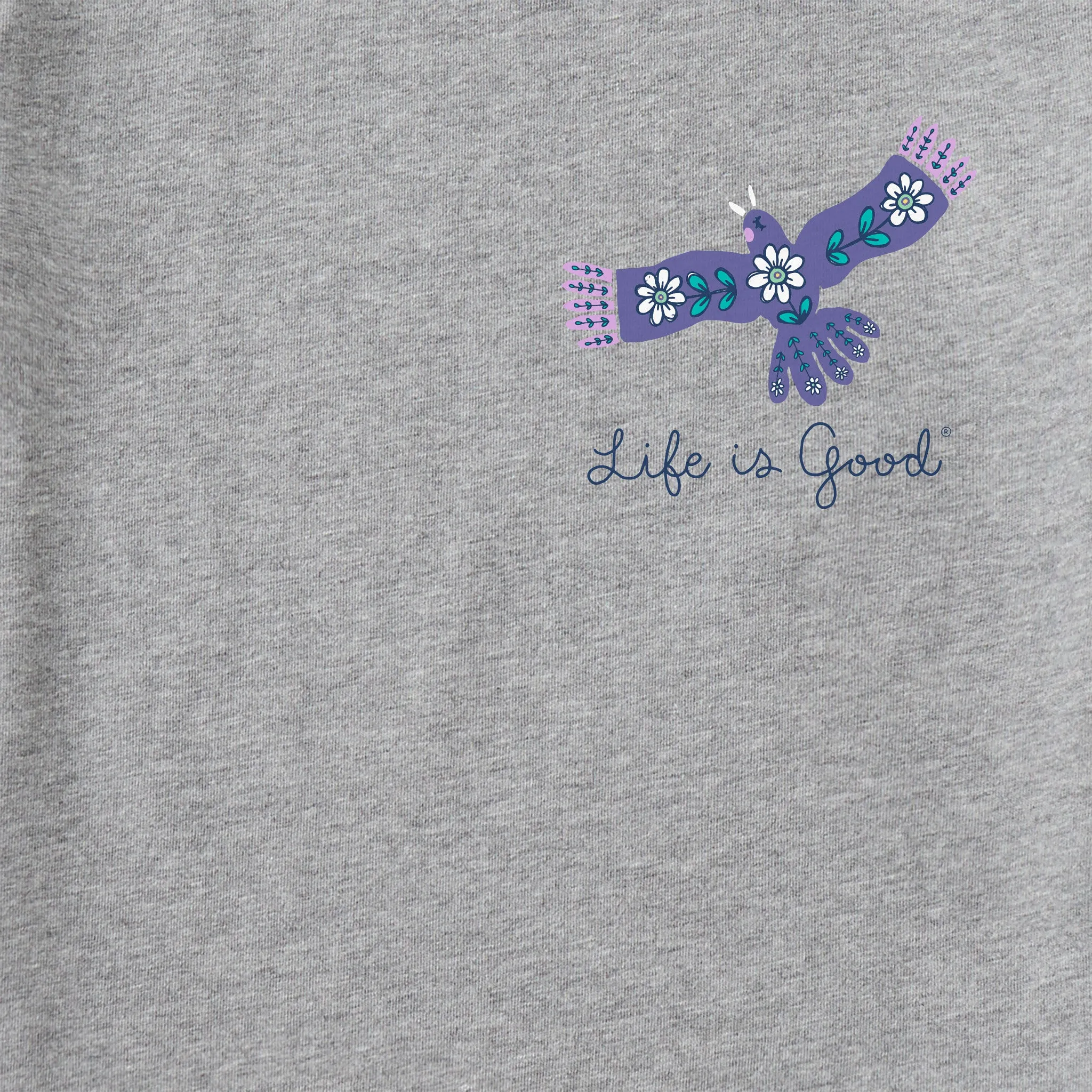 Women's Every Little Thing Bird and Mountains Short Sleeve Crusher Tee Life is Good