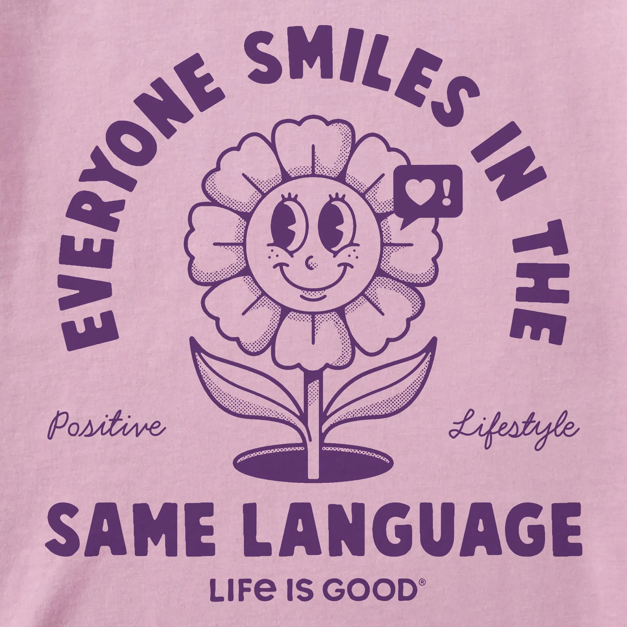 Women's Everyone Smiles Flower Short Sleeve Tee Life is Good