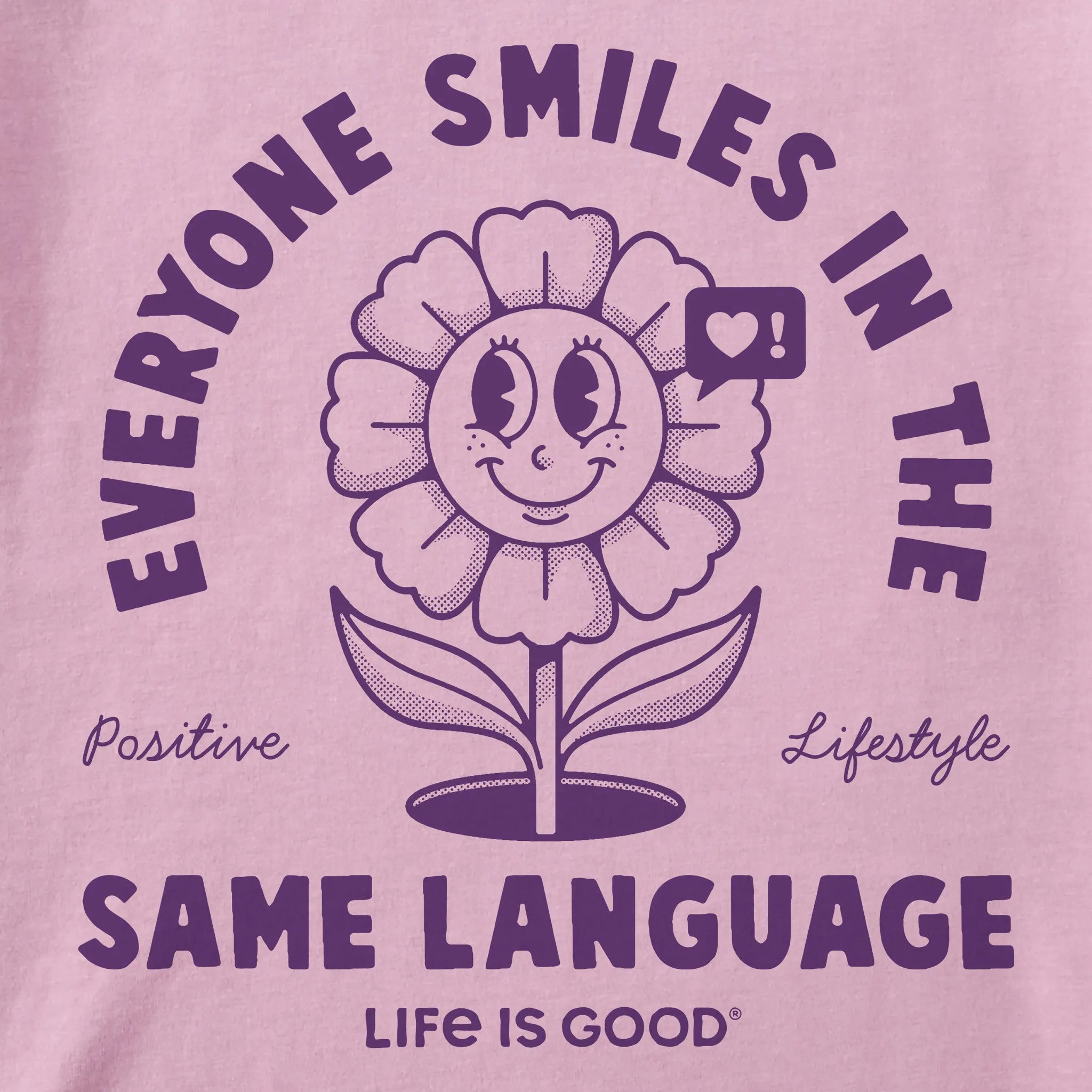 Women's Everyone Smiles Flower Short Sleeve Tee Life is Good