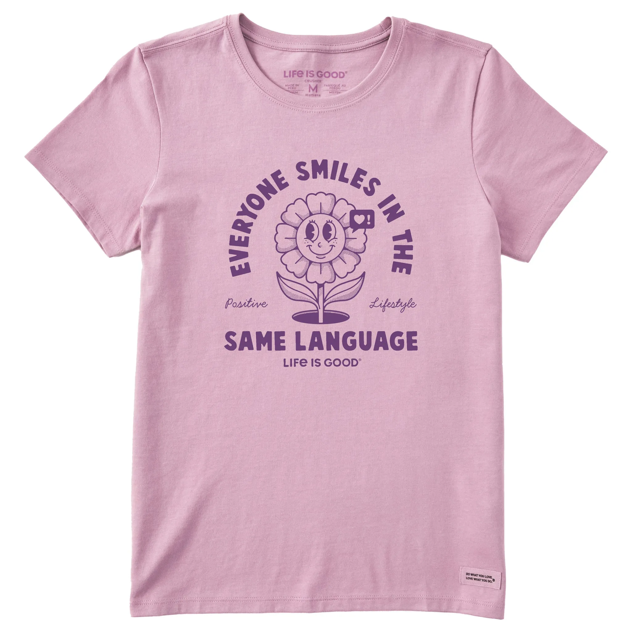 Women's Everyone Smiles Flower Short Sleeve Tee Life is Good