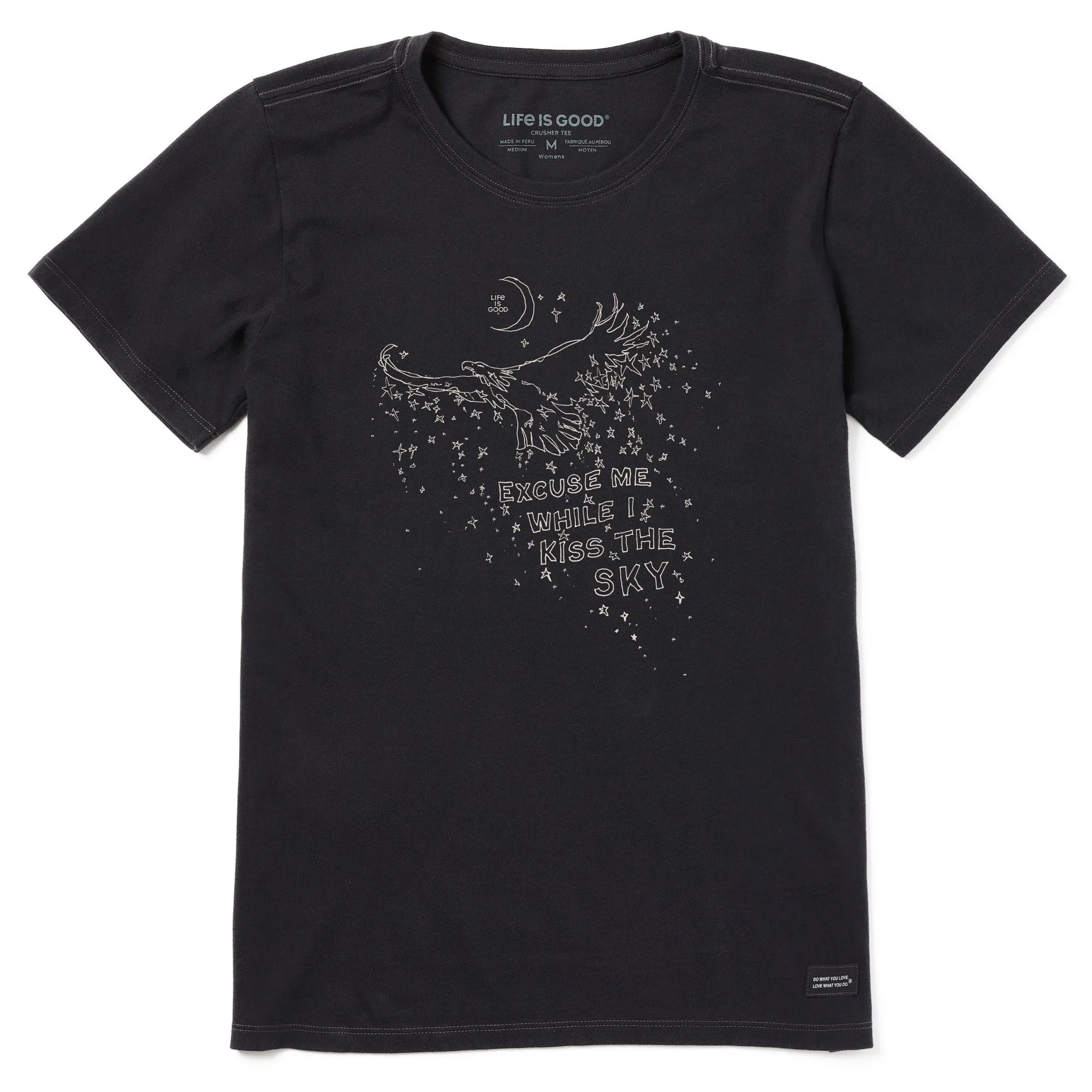 Women's Excuse Me While I Kiss the Sky Short Sleeve Tee Life is Good