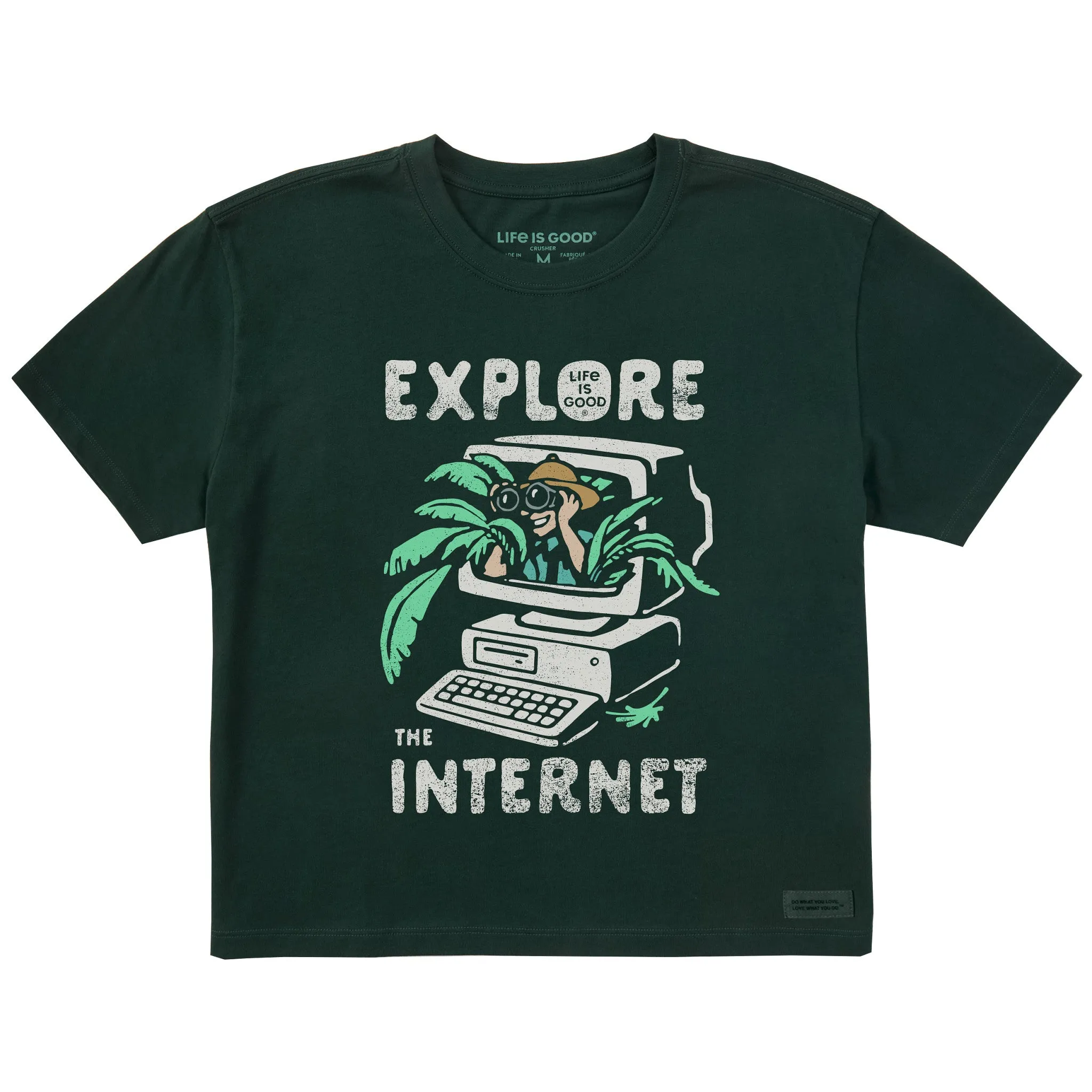 Women's Explore the Internet Short Sleeve Crusher Boxy Tee Life is Good