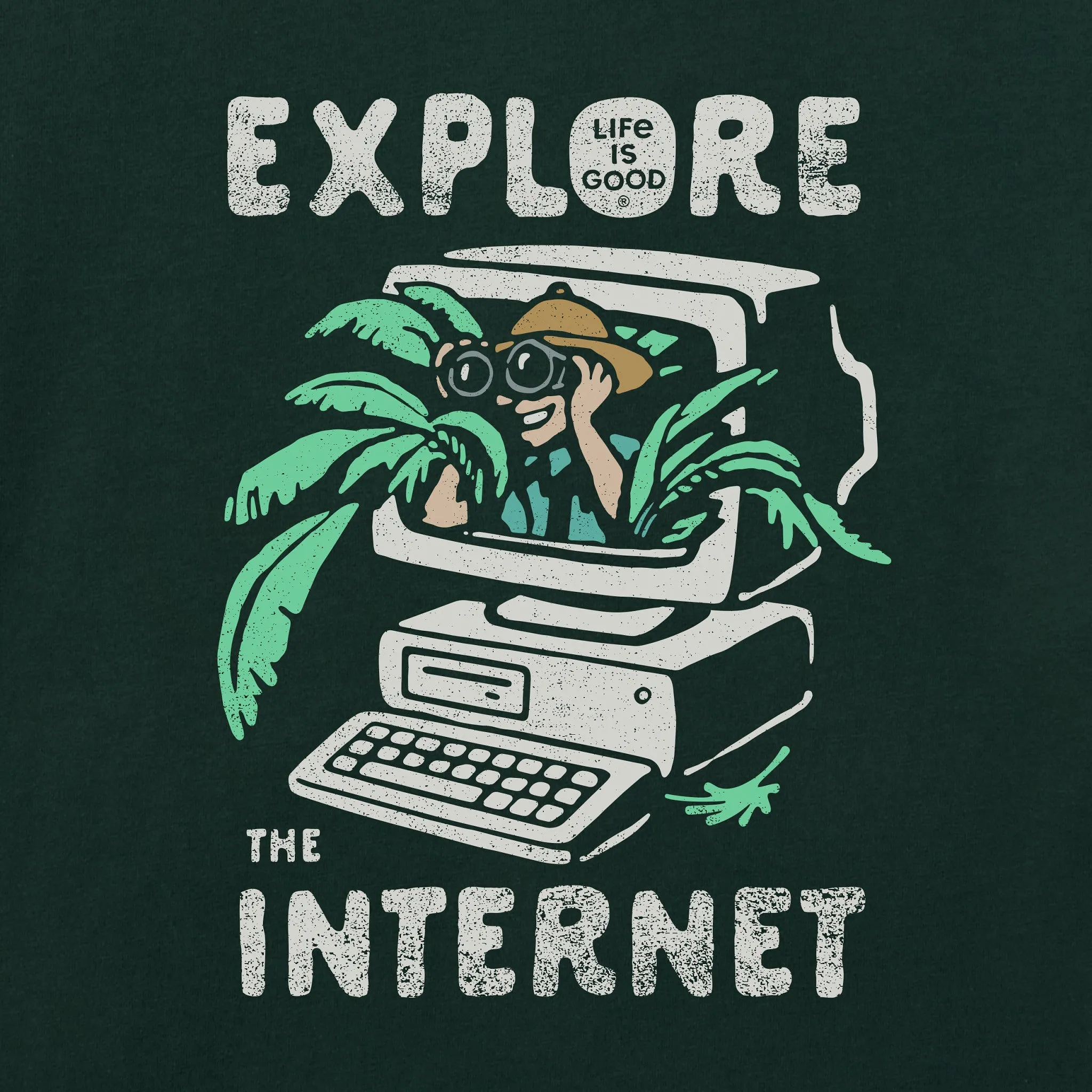 Women's Explore the Internet Short Sleeve Crusher Boxy Tee Life is Good