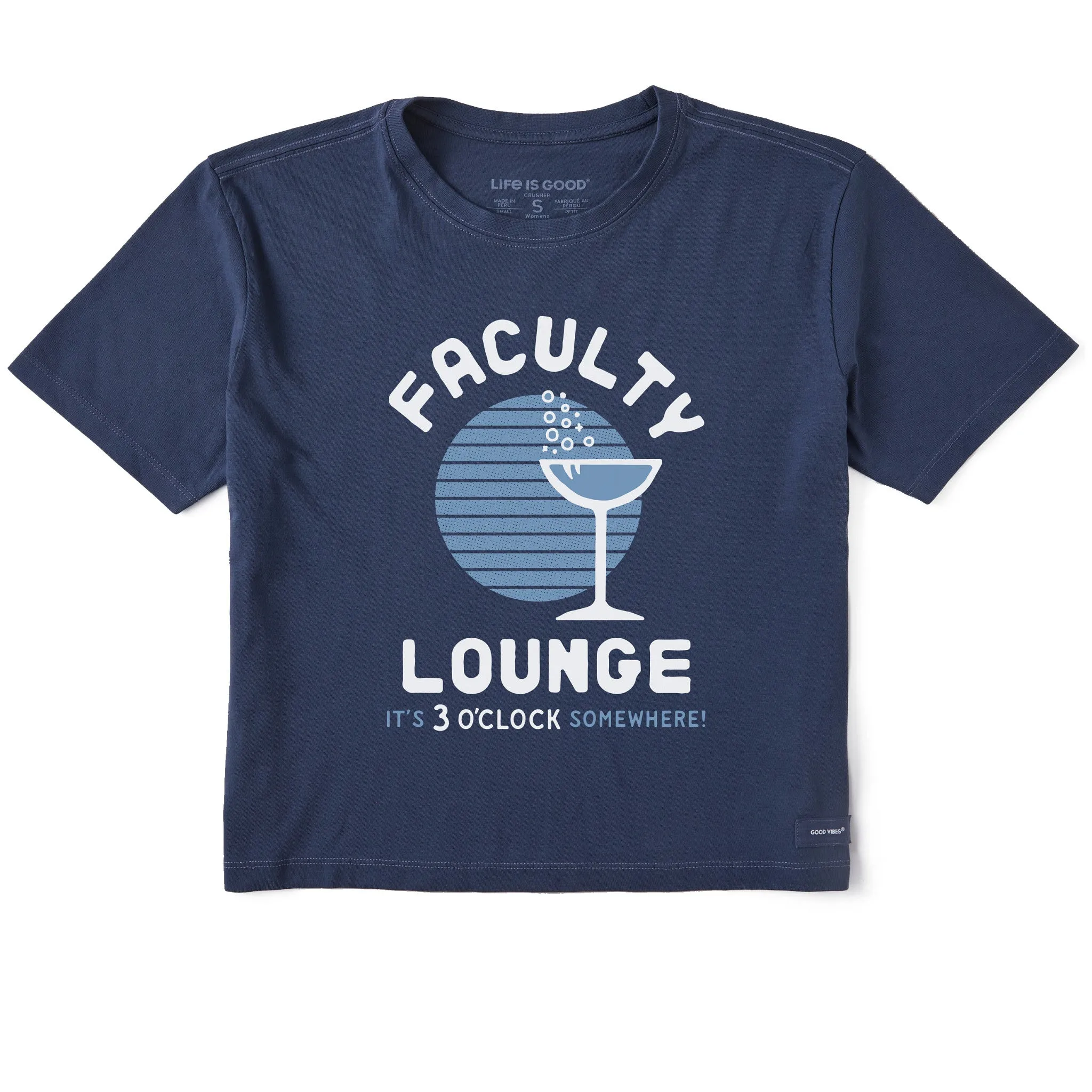 Women's Faculty Lounge Short Sleeve Crusher Boxy Tee Life is Good
