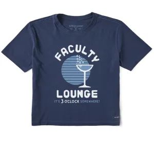 Women's Faculty Lounge Short Sleeve Crusher Boxy Tee Life is Good