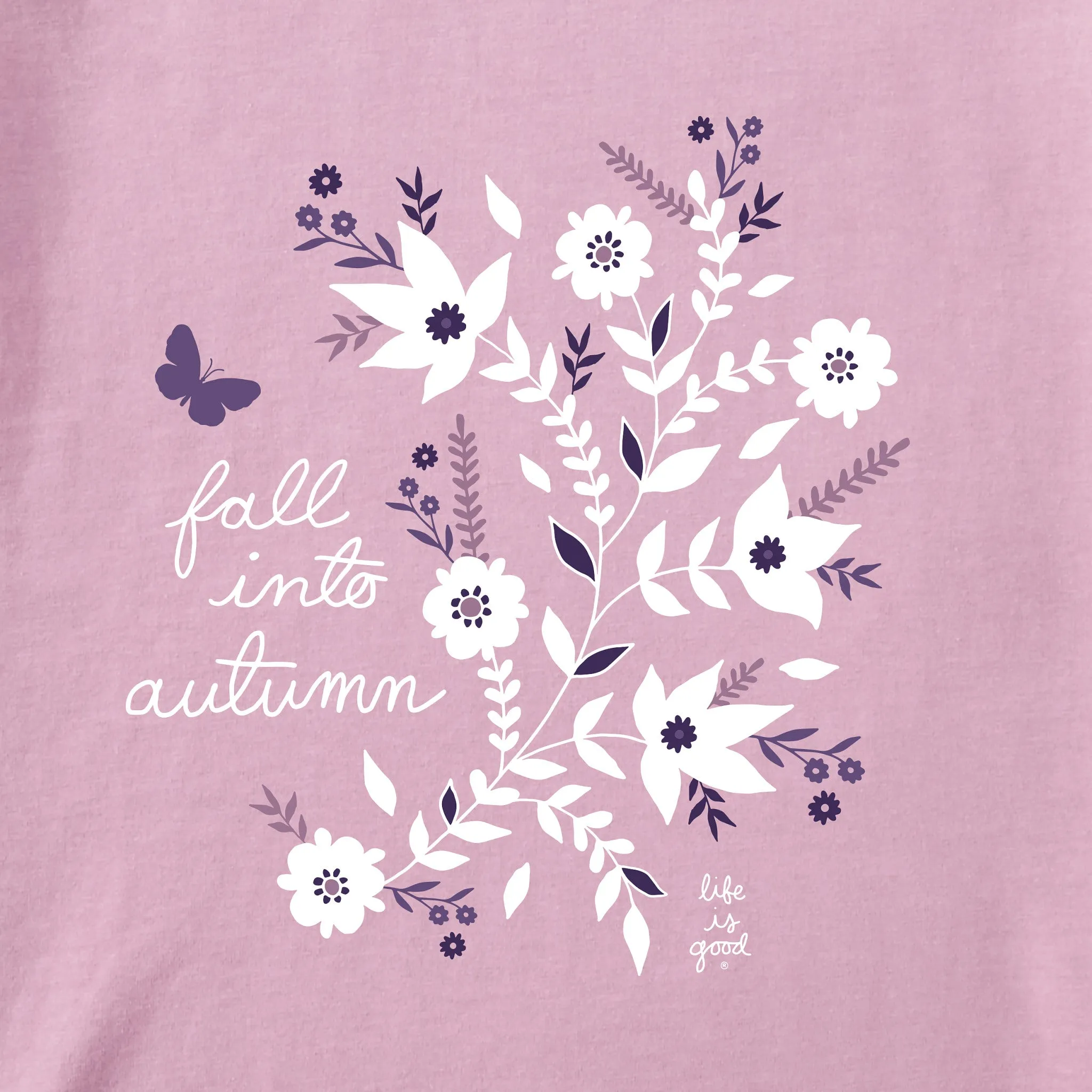 Women's Fall Into Autumn Long Sleeve Crusher Tee Life is Good