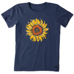 Women's Fall Sunflower Tee Life is Good