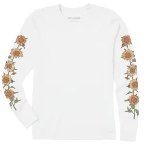 Women's Fall Sunflowers Long Sleeve Crusher Tee Life is Good