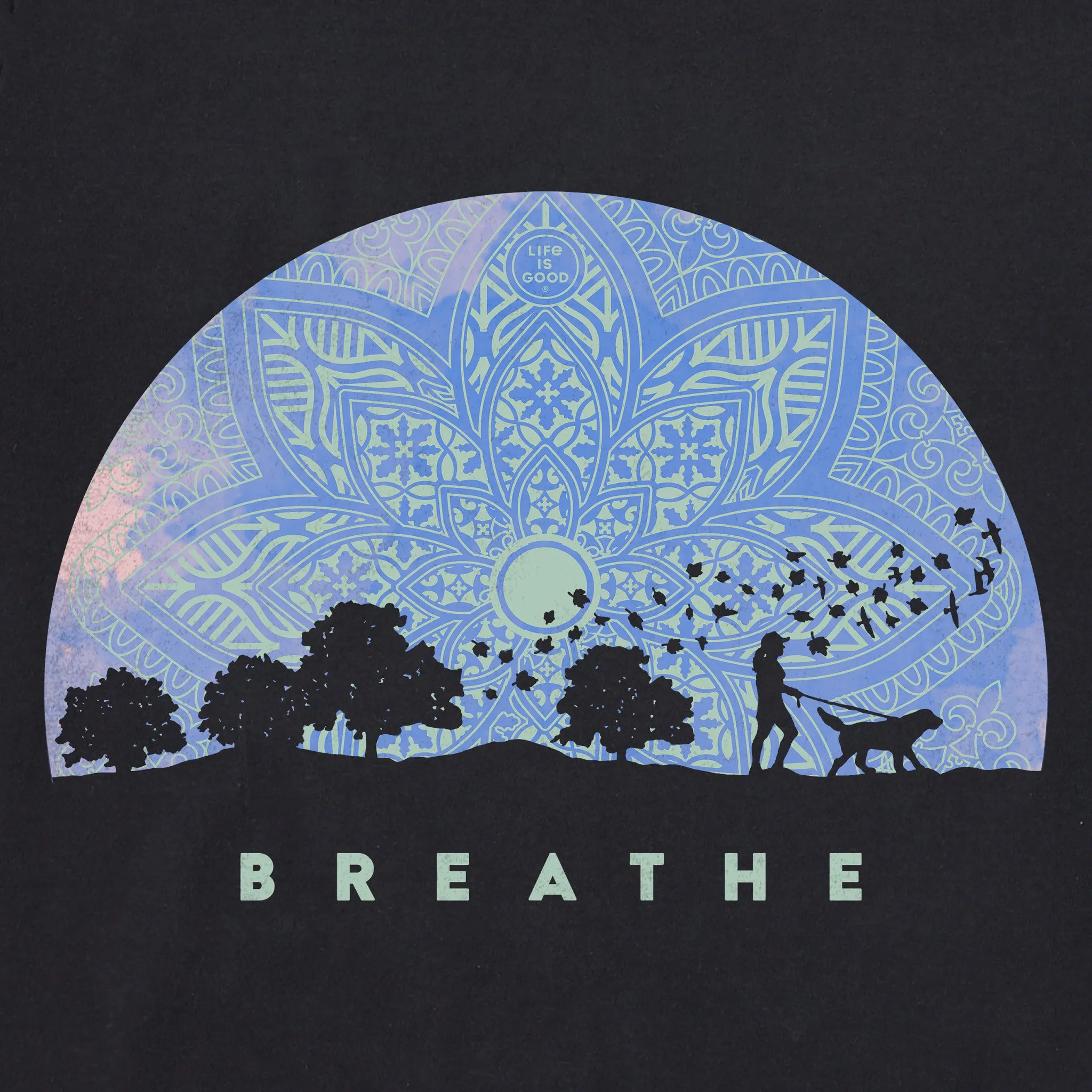 Women's Fall Walk Breathe Short Sleeve Crusher Boxy Tee Life is Good