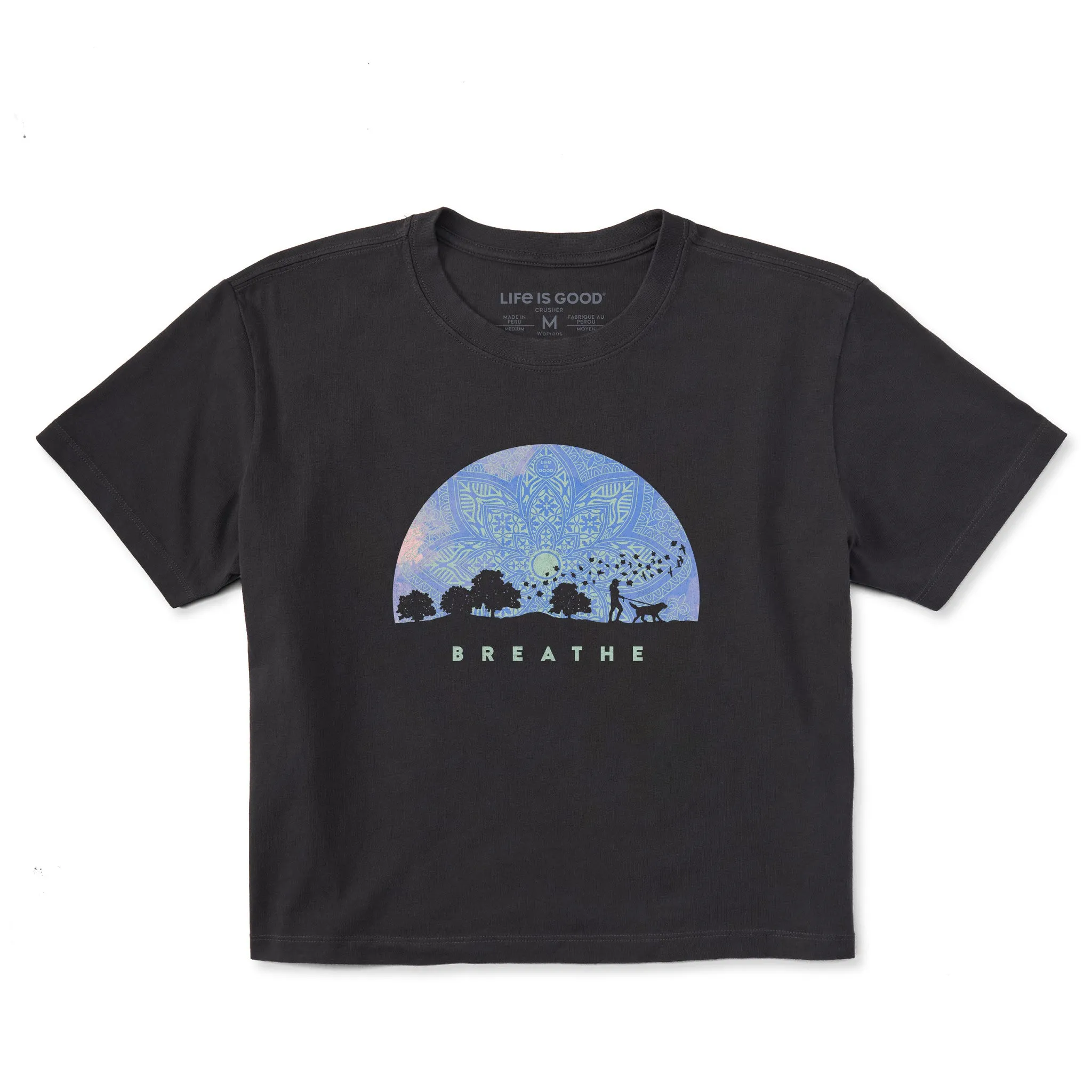 Women's Fall Walk Breathe Short Sleeve Crusher Boxy Tee Life is Good