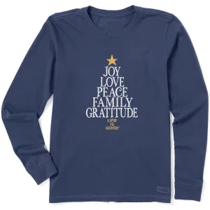Women's Family Tree Long Sleeve Crusher Tee Life is Good