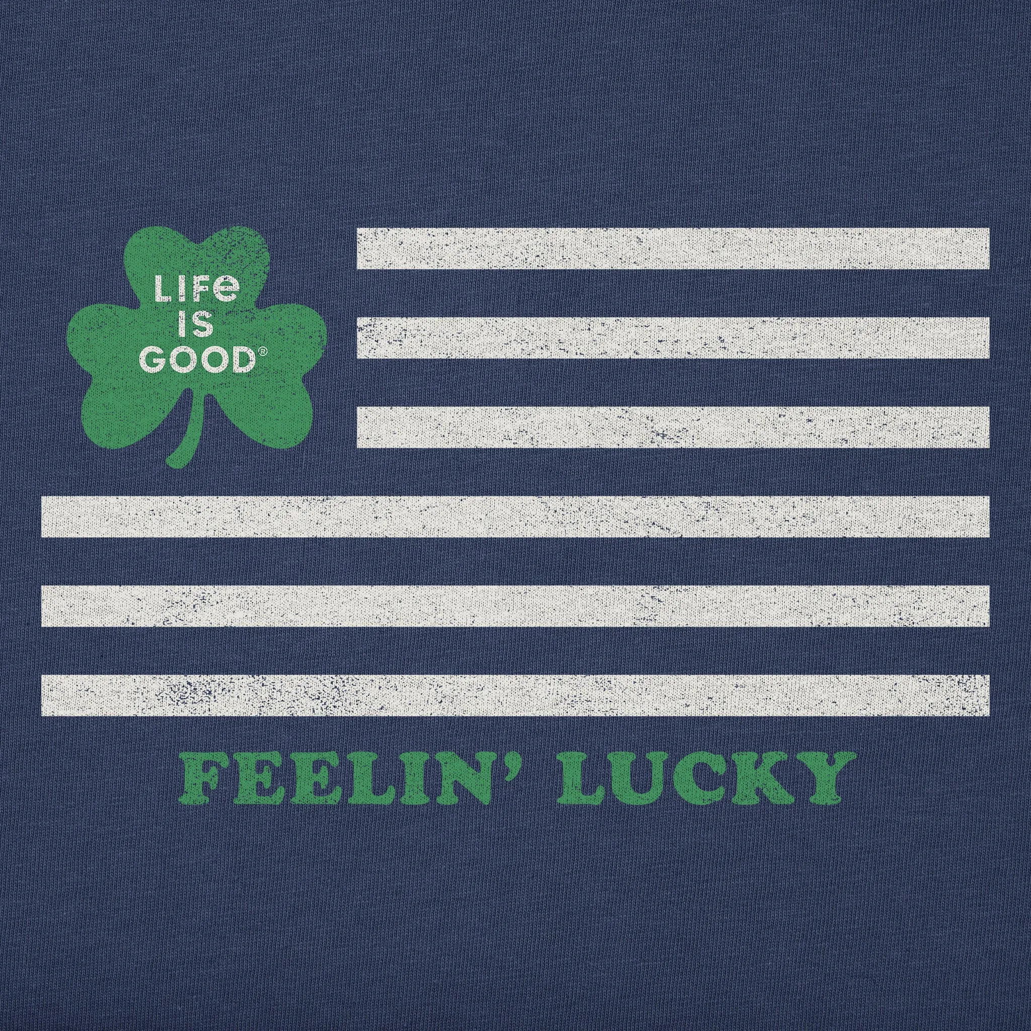 Women's Feelin' Lucky Irish Flag Short Sleeve Tee Life is Good