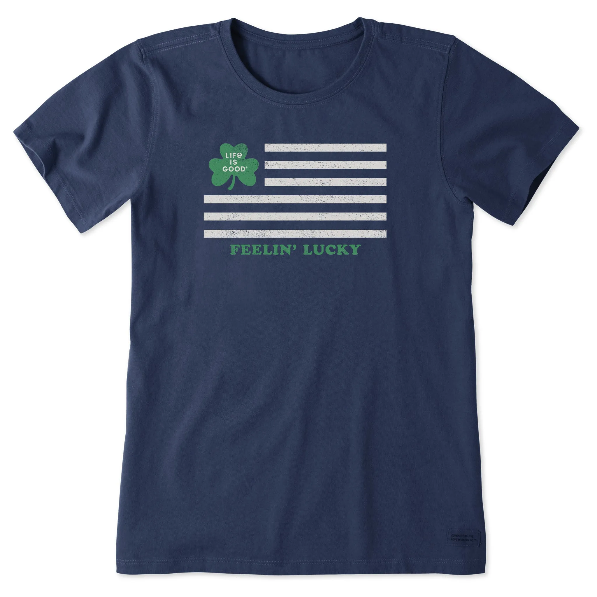 Women's Feelin' Lucky Irish Flag Short Sleeve Tee Life is Good